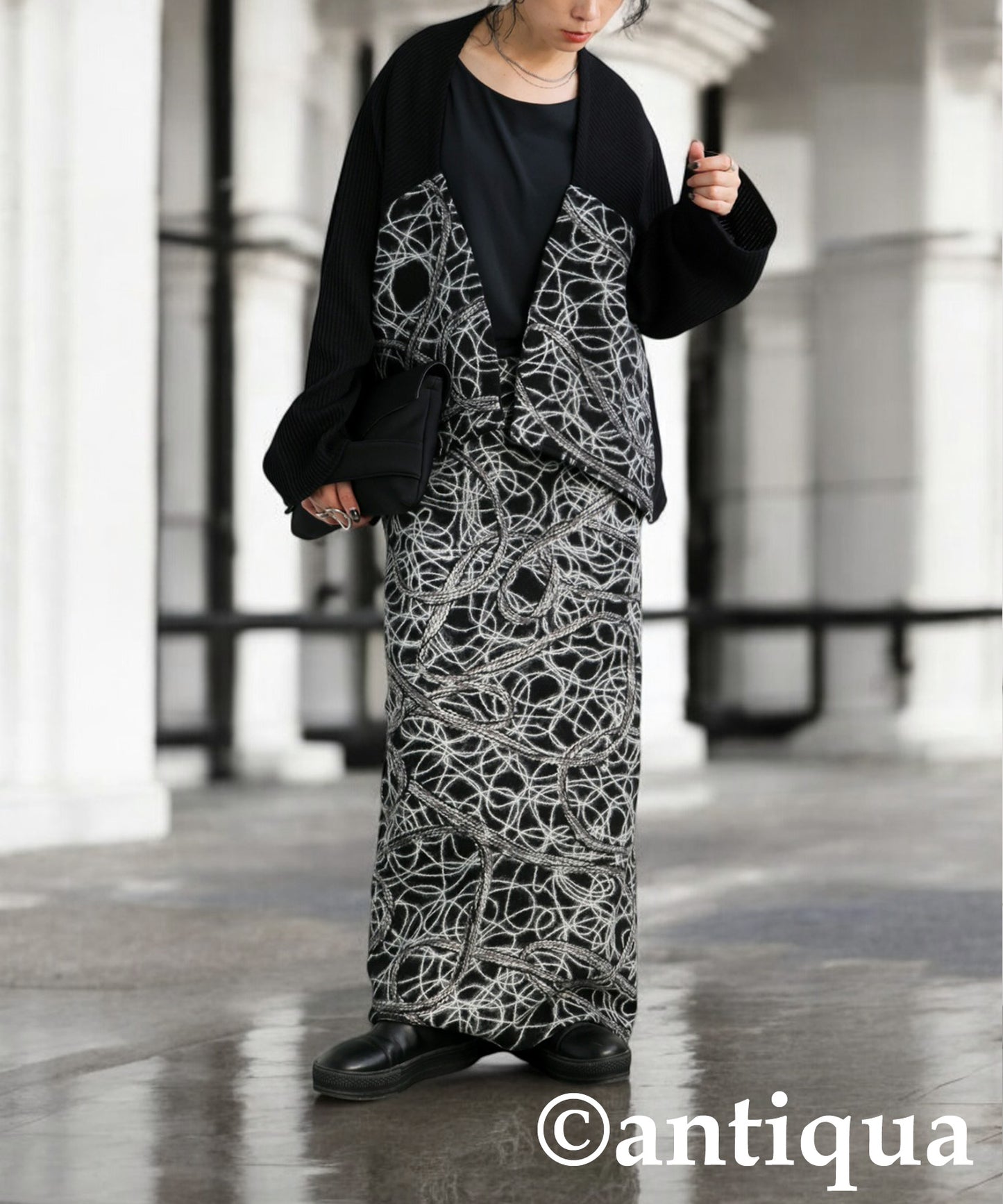 Art Pattern Skirt Ladies