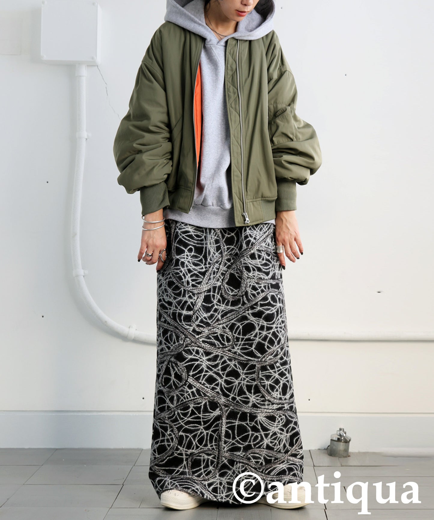 Art Pattern Skirt Ladies