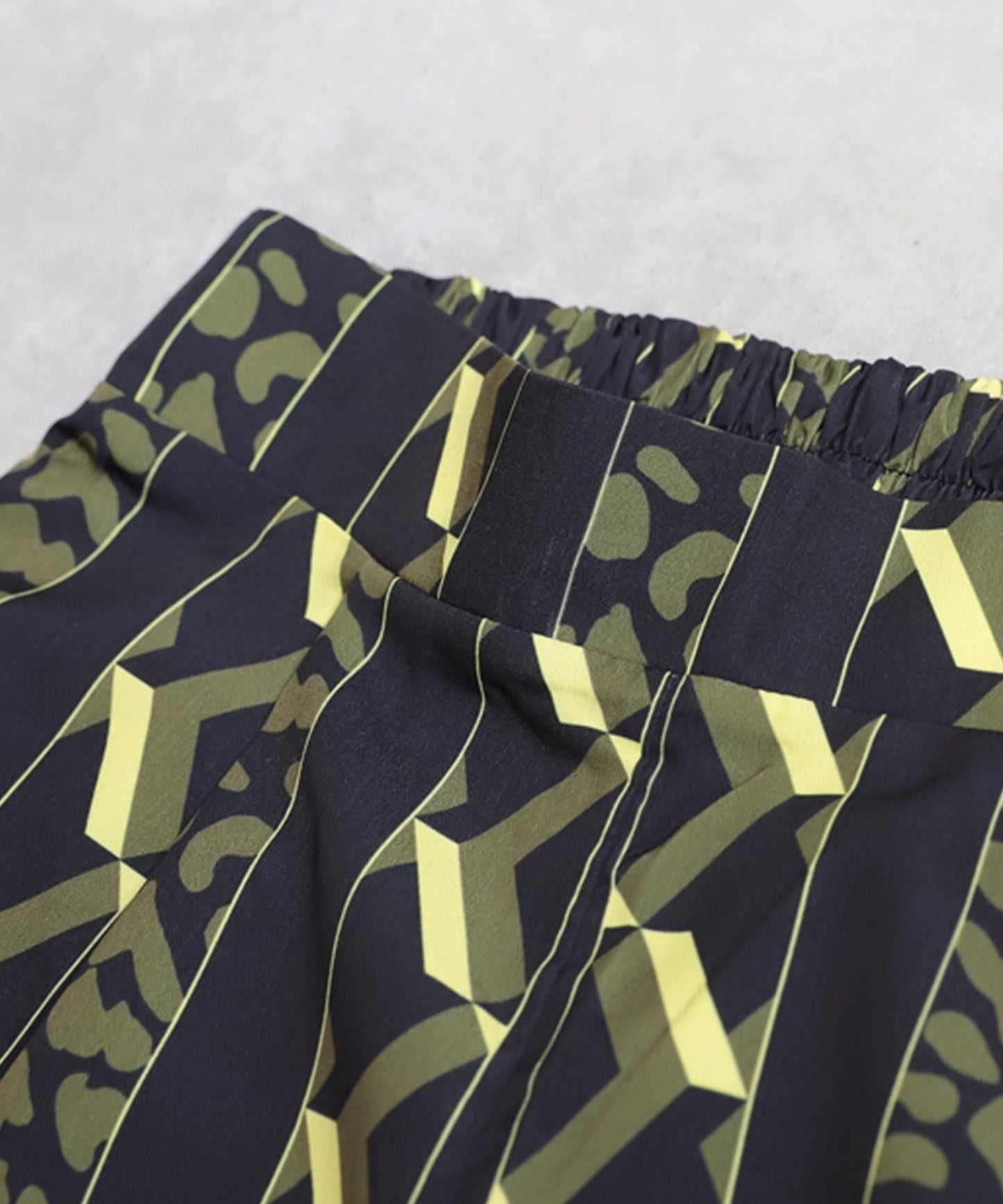 Ladies Art Stripe Wide Pants