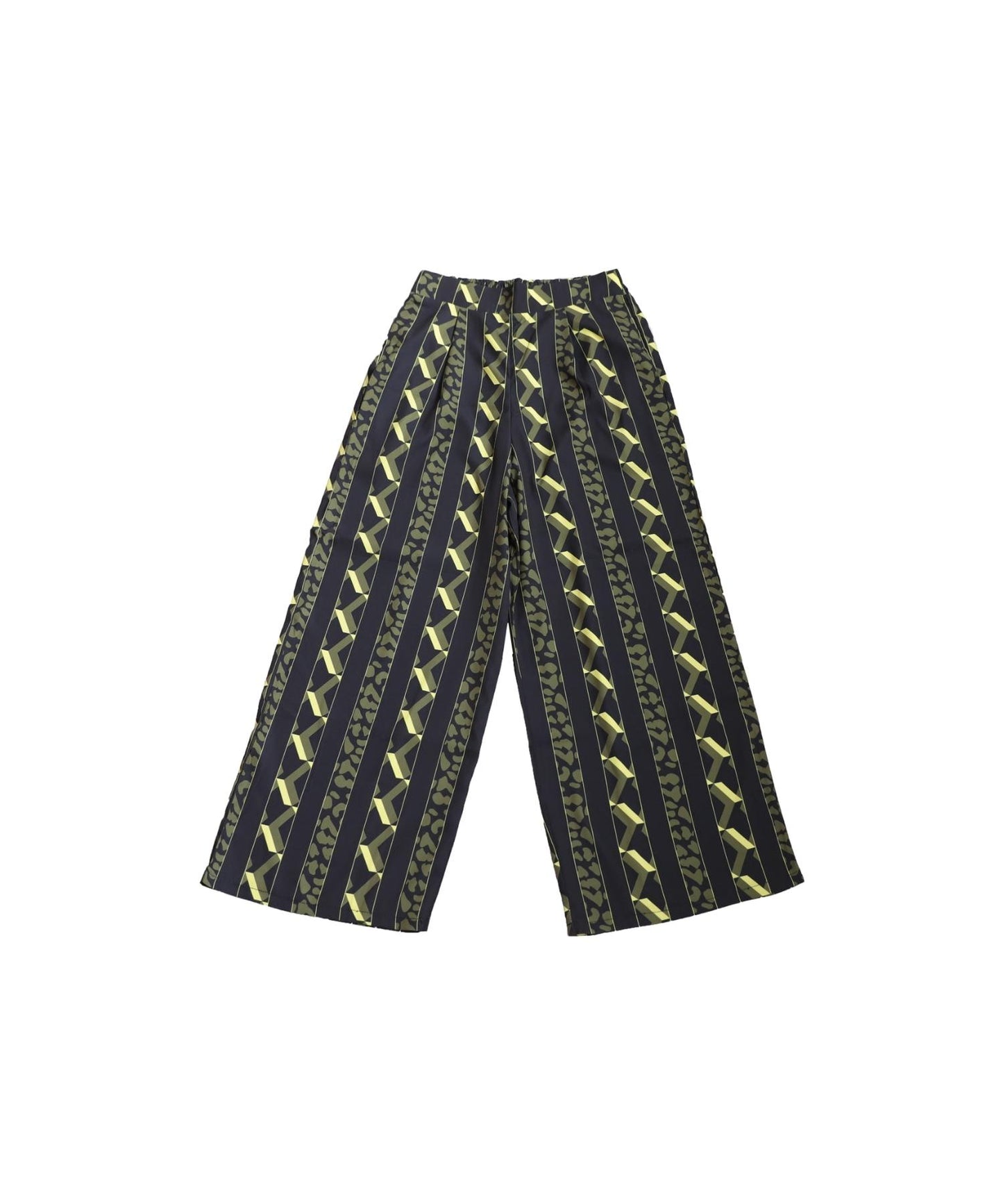 Ladies Art Stripe Wide Pants