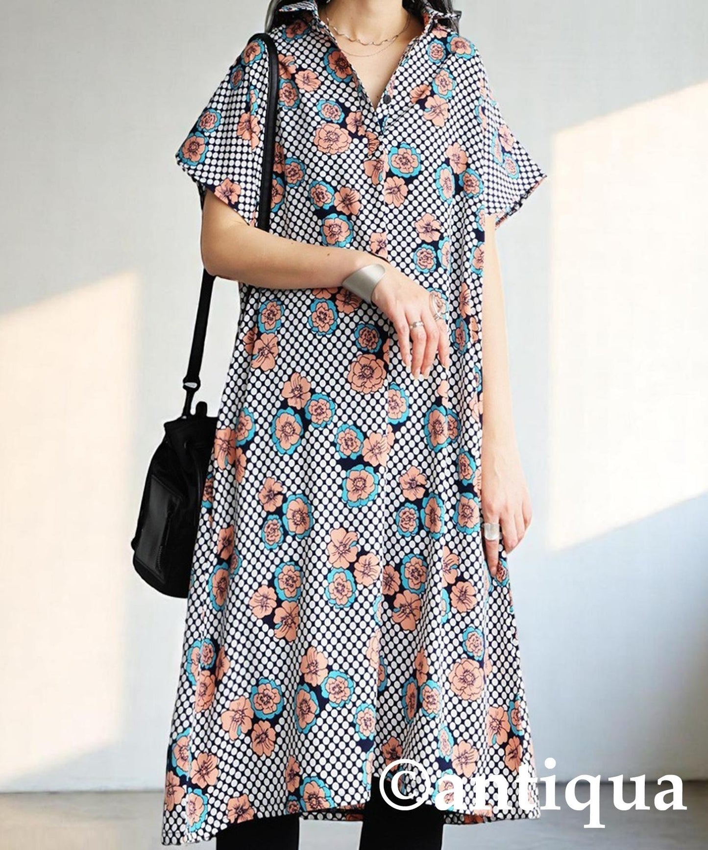 Ladies Flower Dot Dress