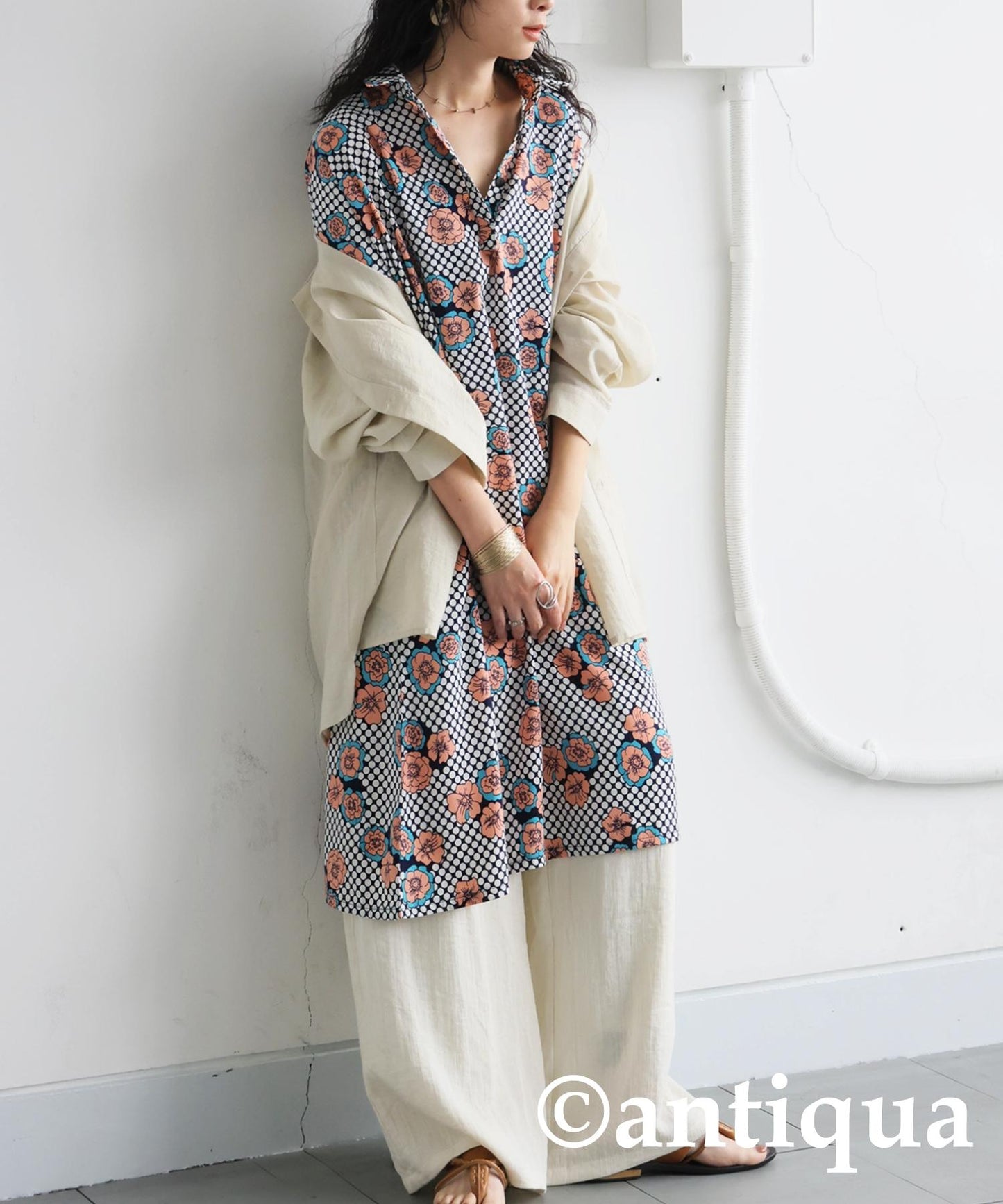 Ladies Flower Dot Dress