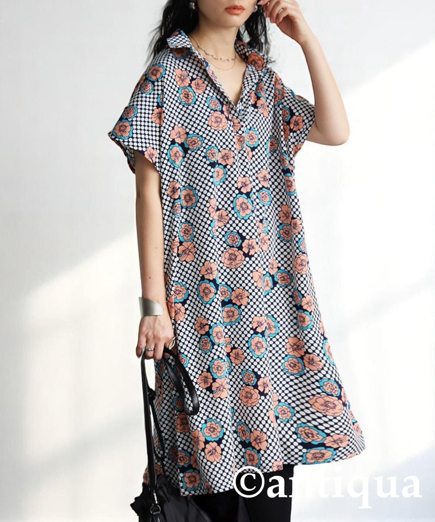 Ladies Flower Dot Dress