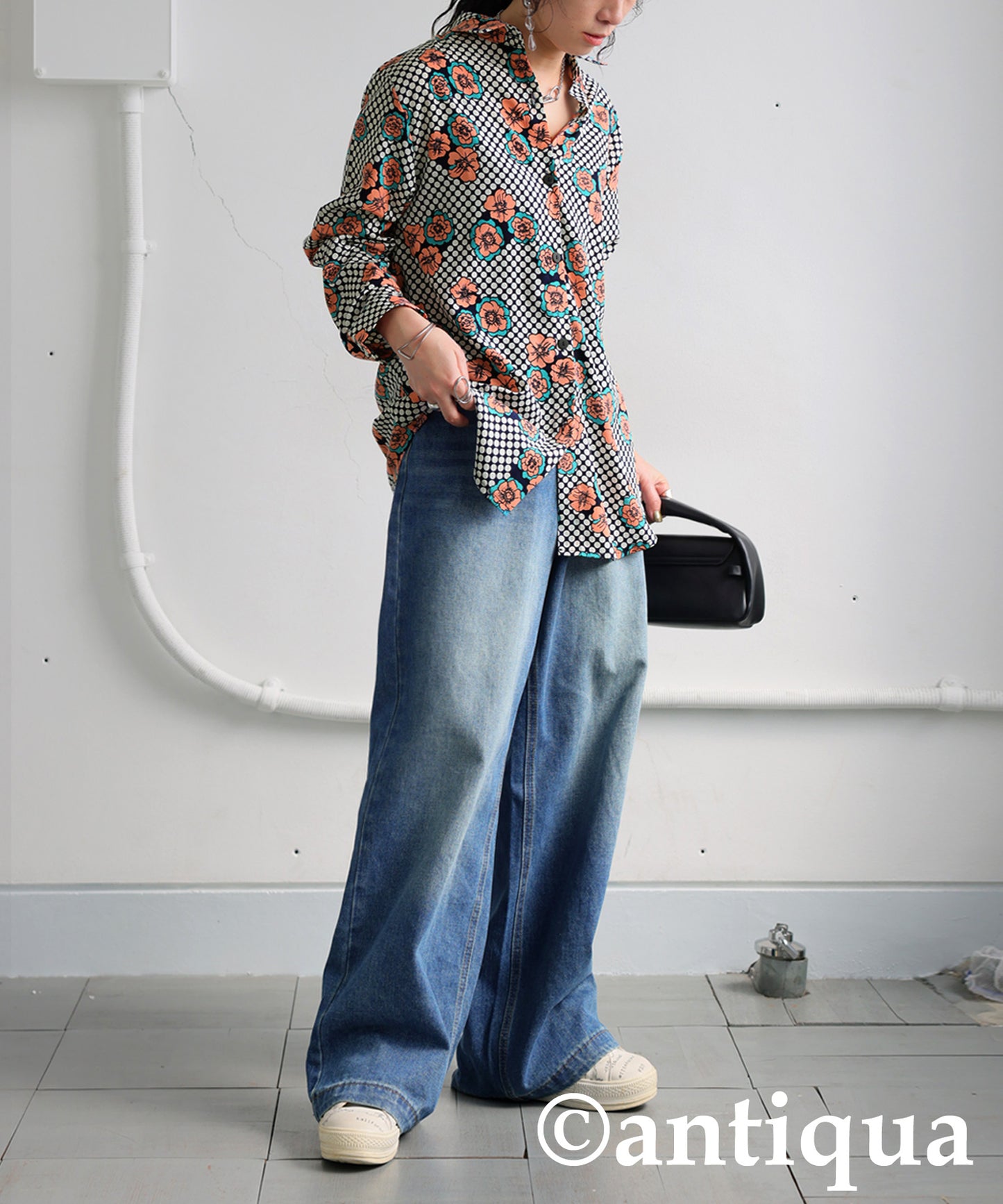 Retro Flower Shirt Ladies