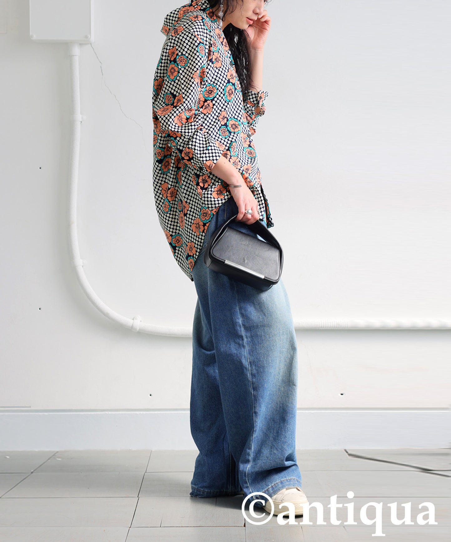 Retro Flower Shirt Ladies
