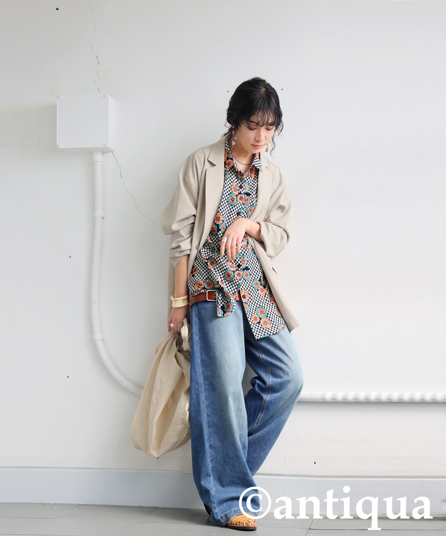 Retro Flower Shirt Ladies