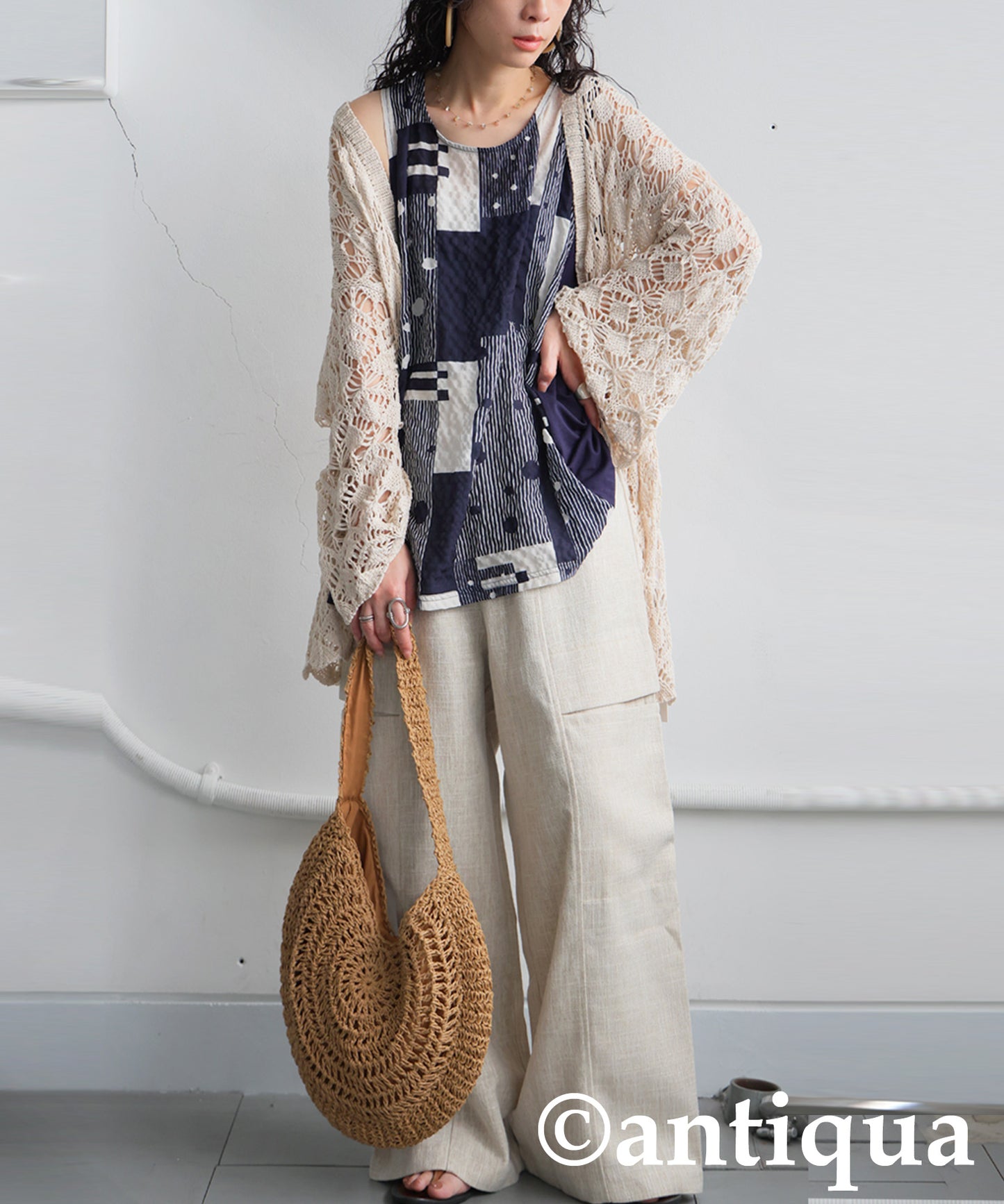 Ladies Geometric Print Tank Top