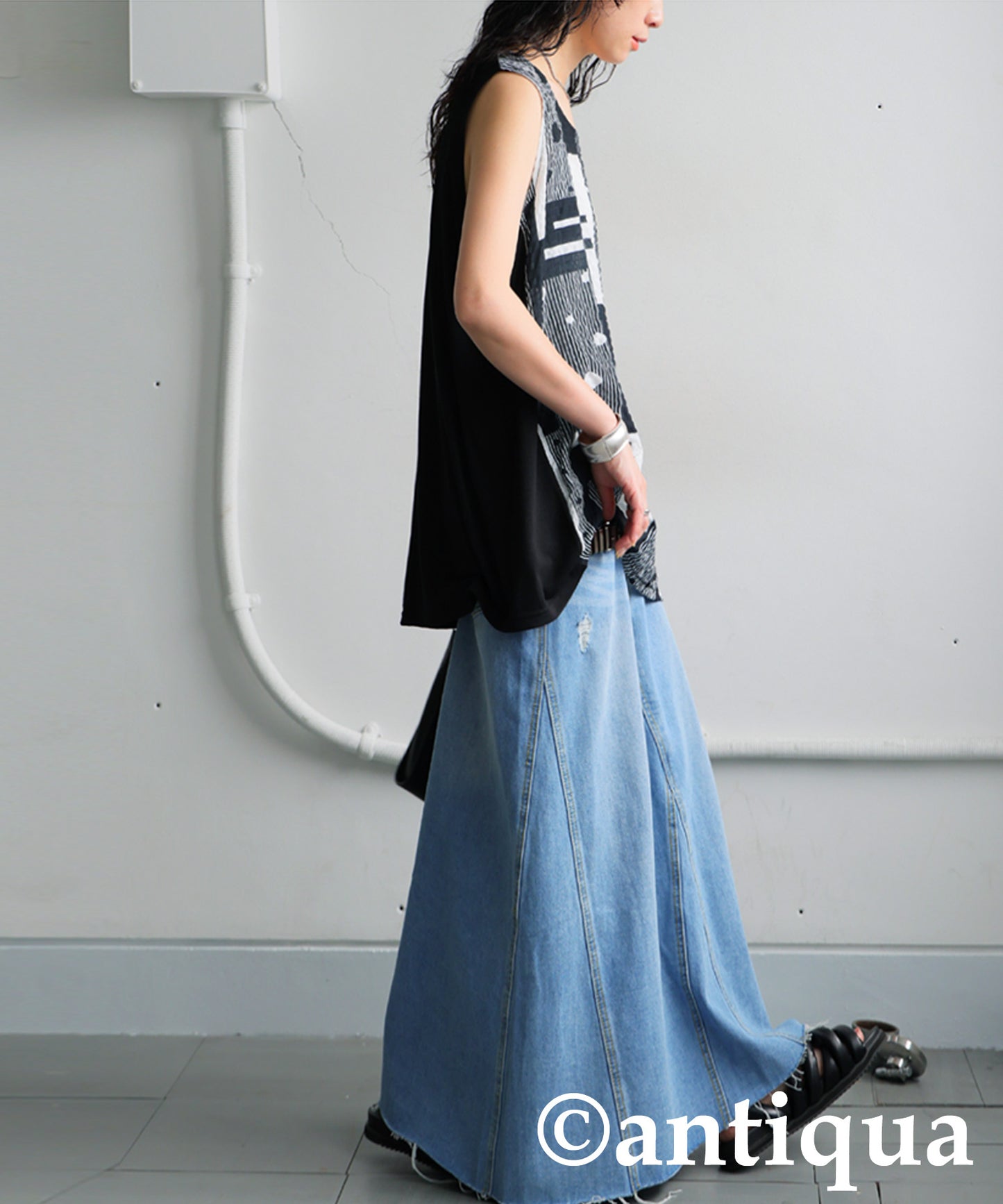 Ladies Geometric Print Tank Top