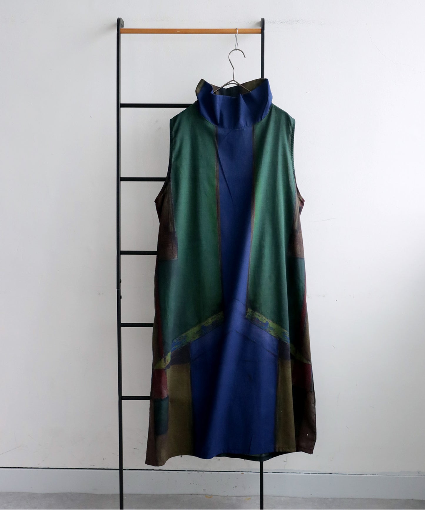 Ladies Art Print High Neck Dress