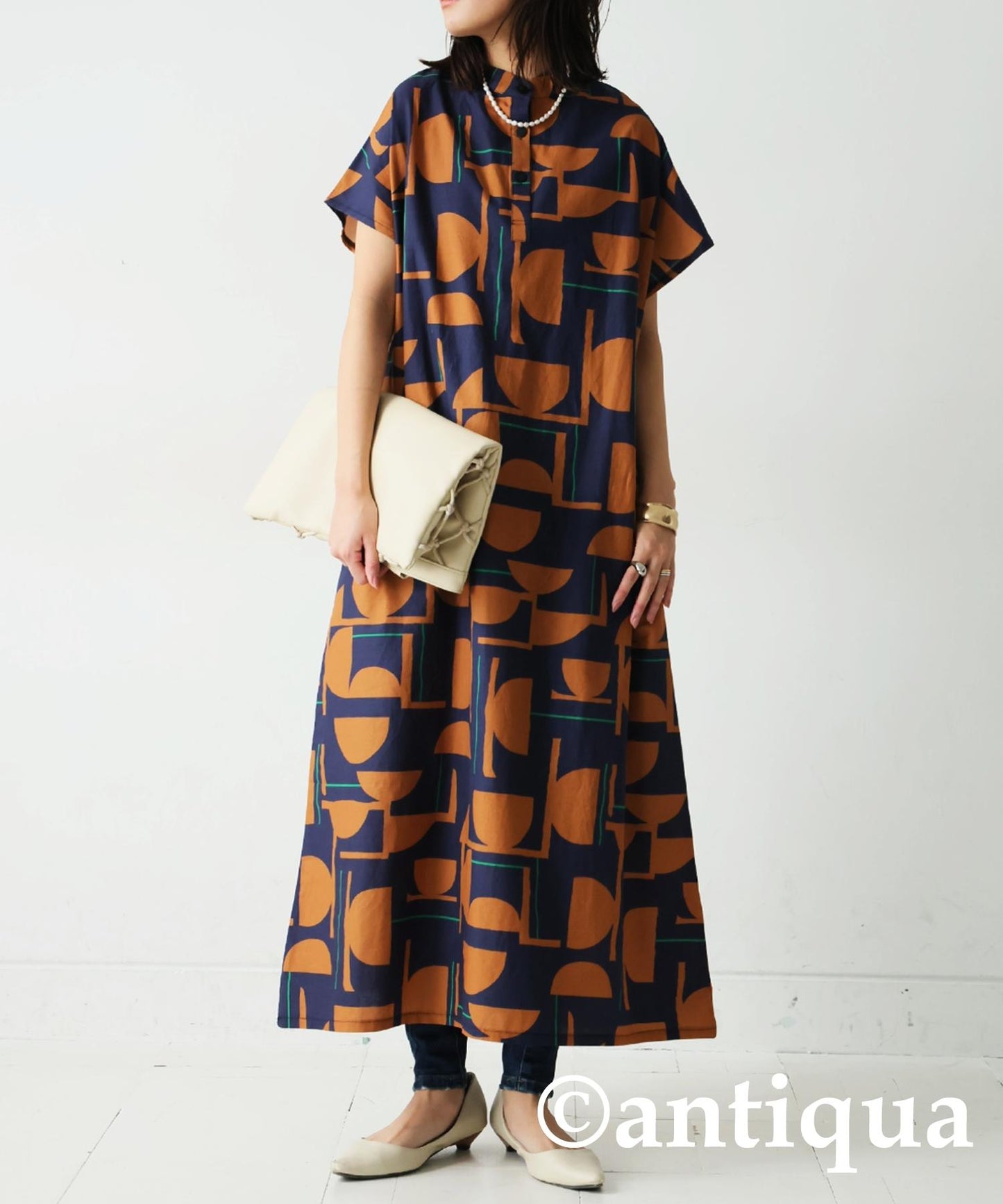 Ladies French Sleeve Dress