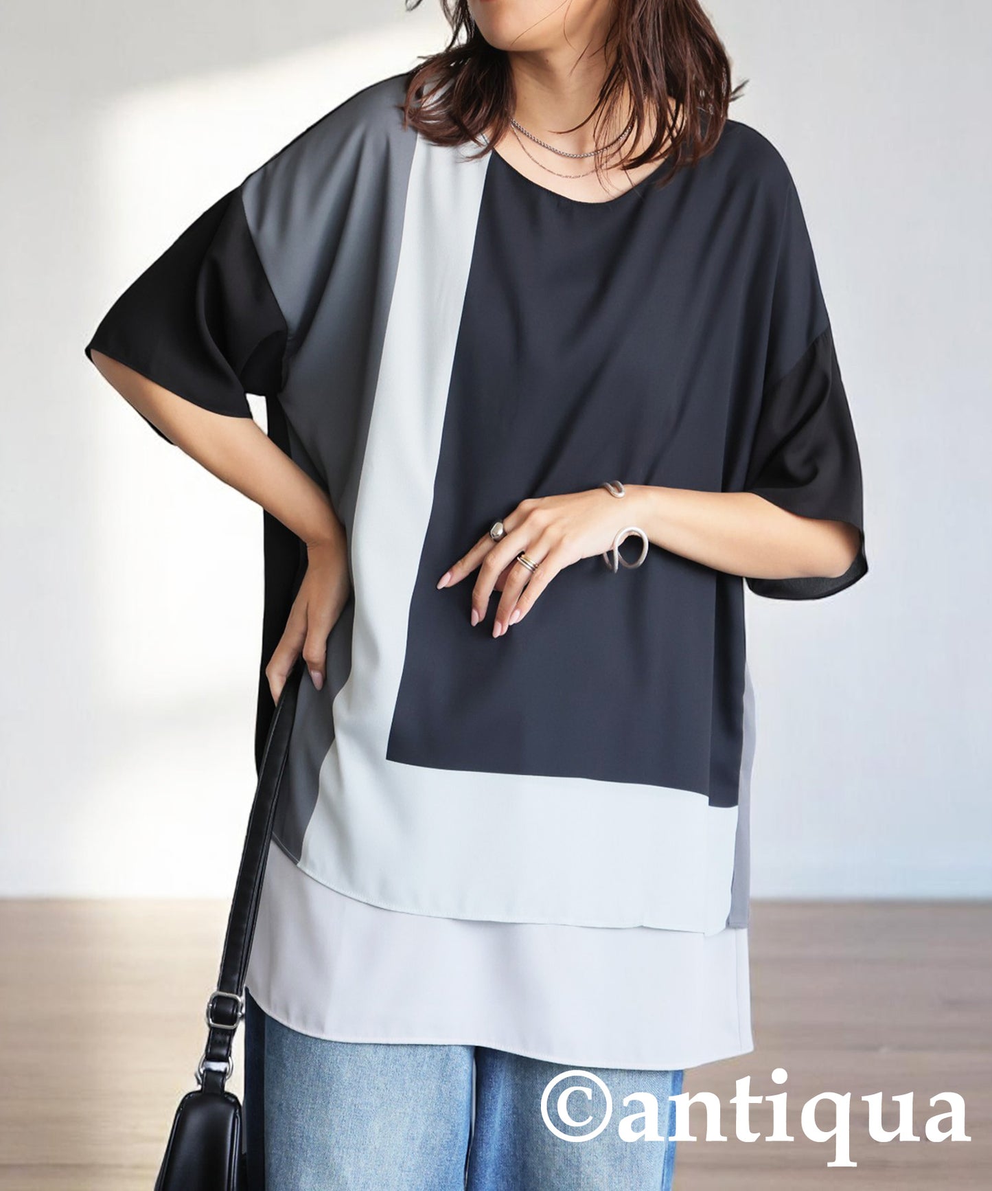 Ladies Layered Block Top