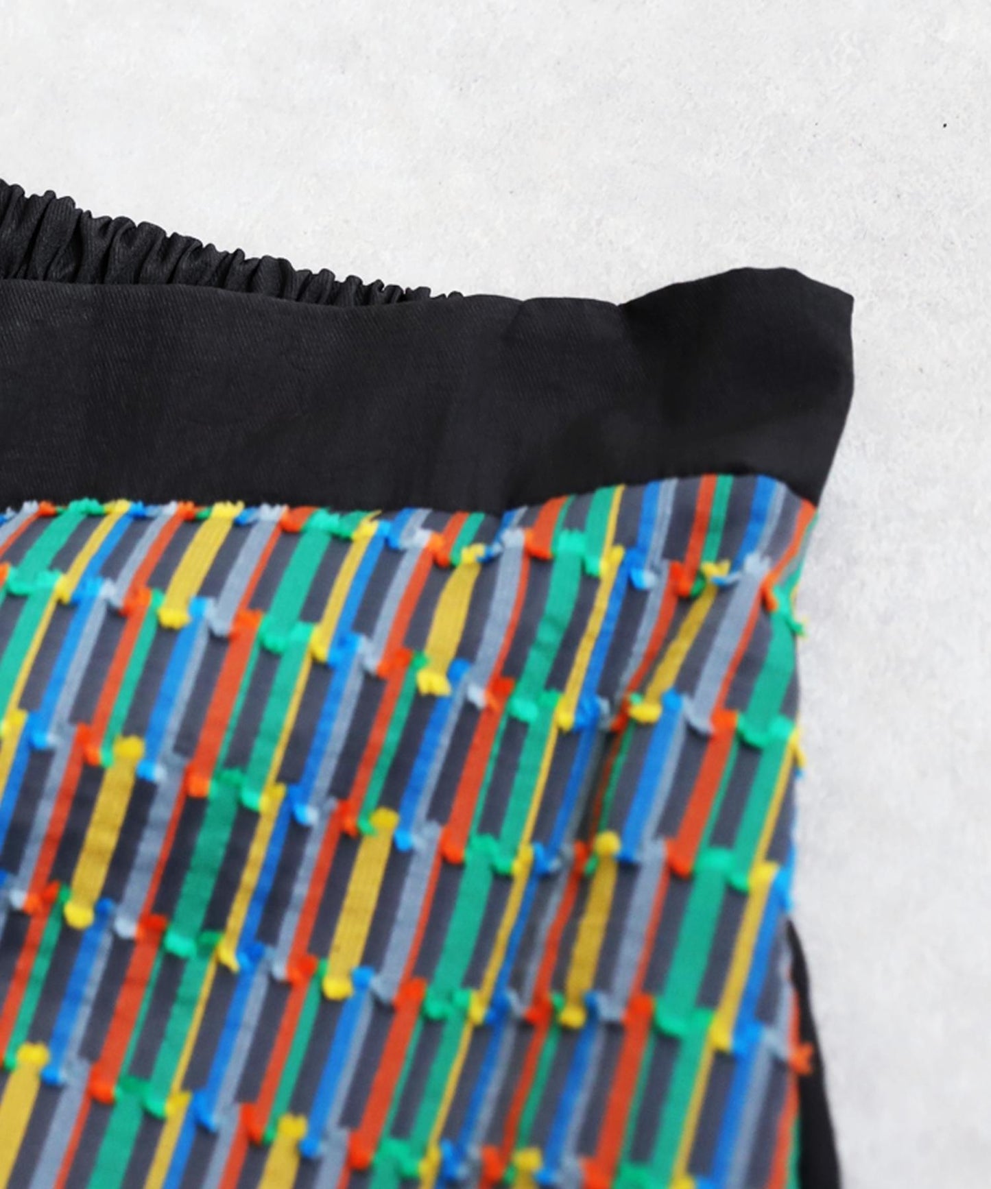 Ladies Striped Switching Skirt