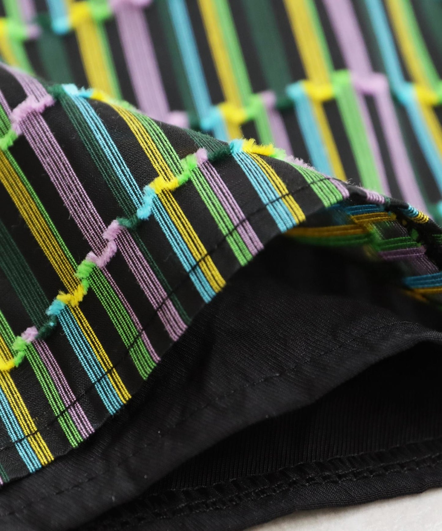 Ladies Striped Switching Skirt