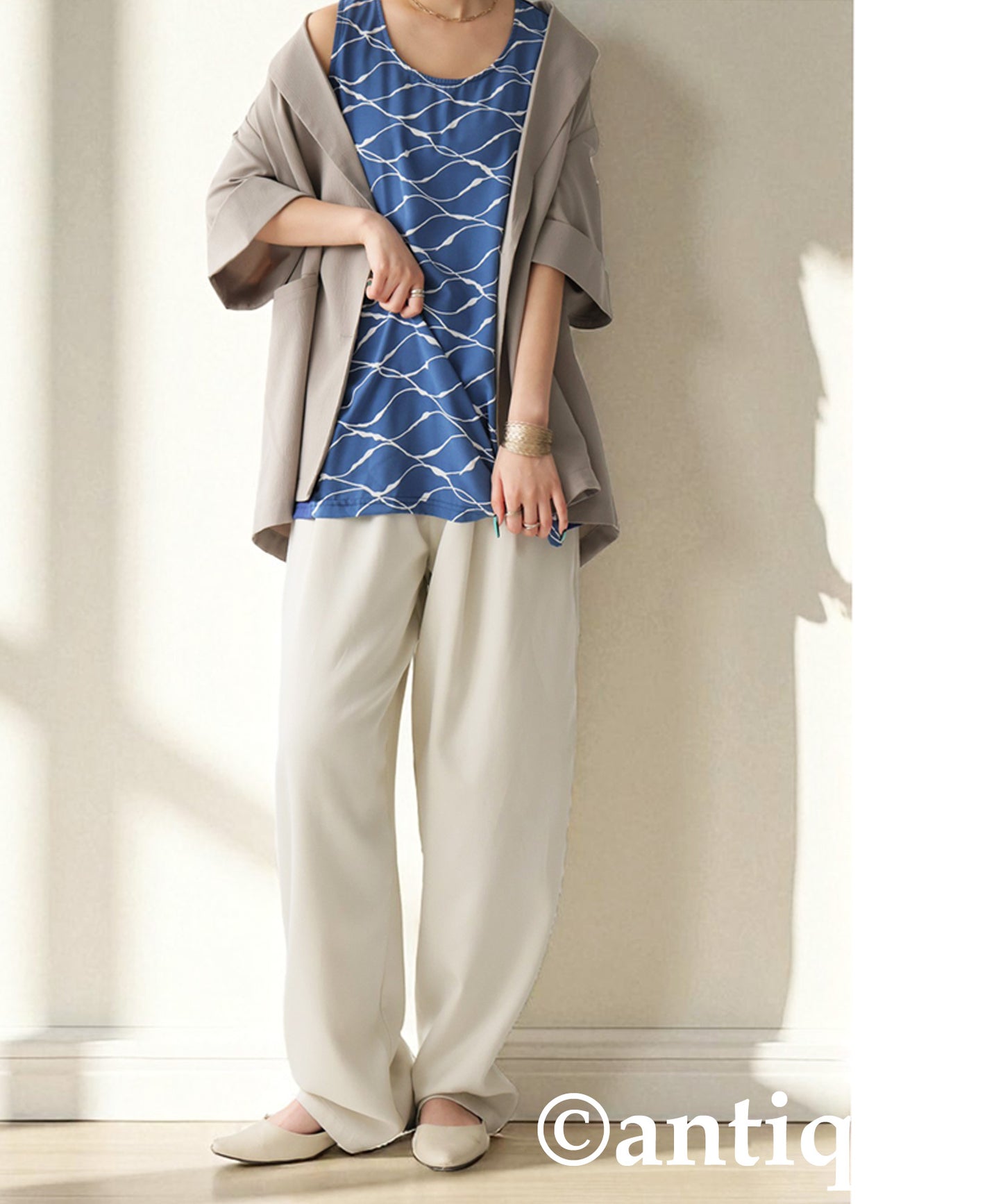 Ladies Wave Pattern Tank Top