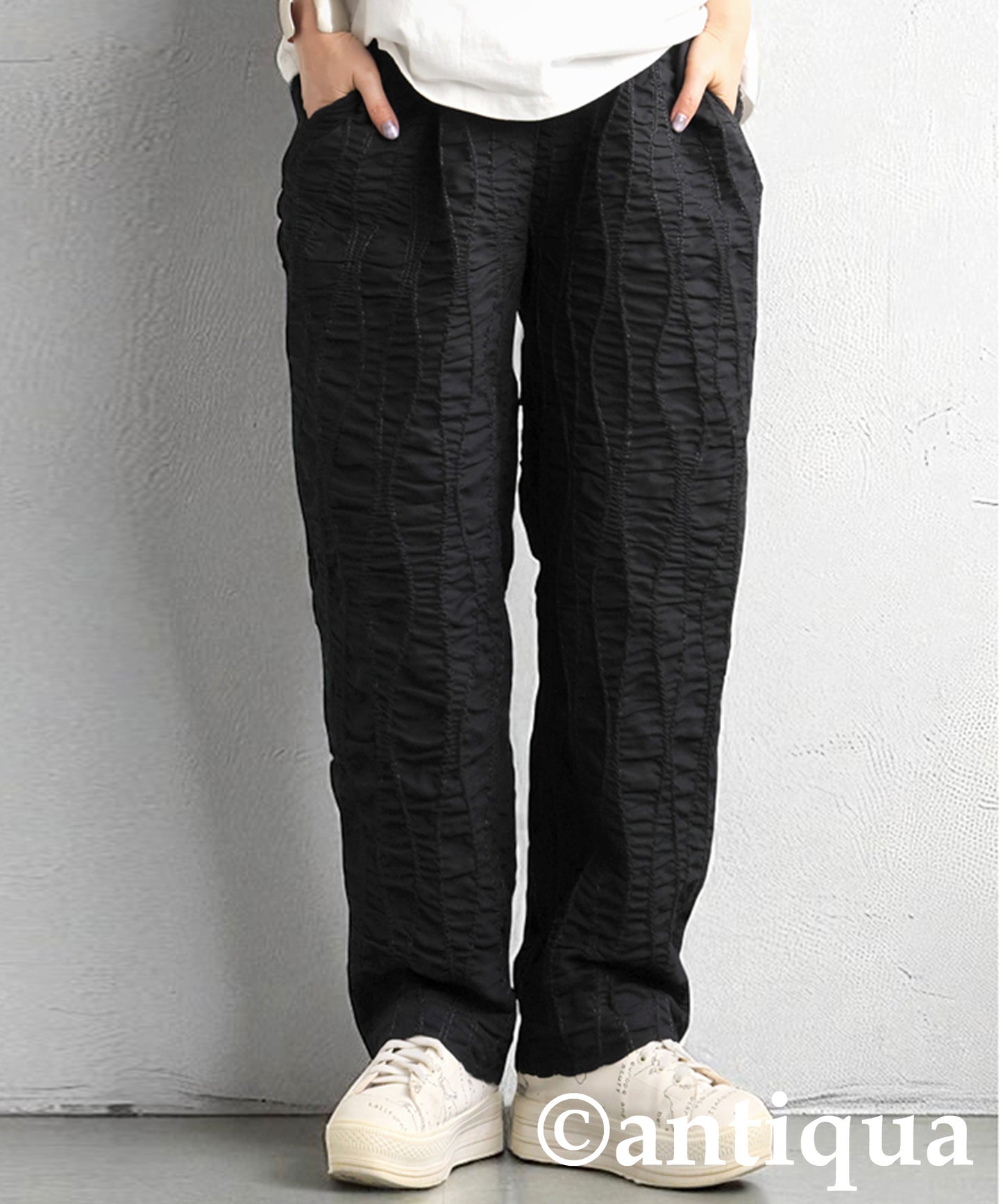 Ladies Gathered Tapered Pants