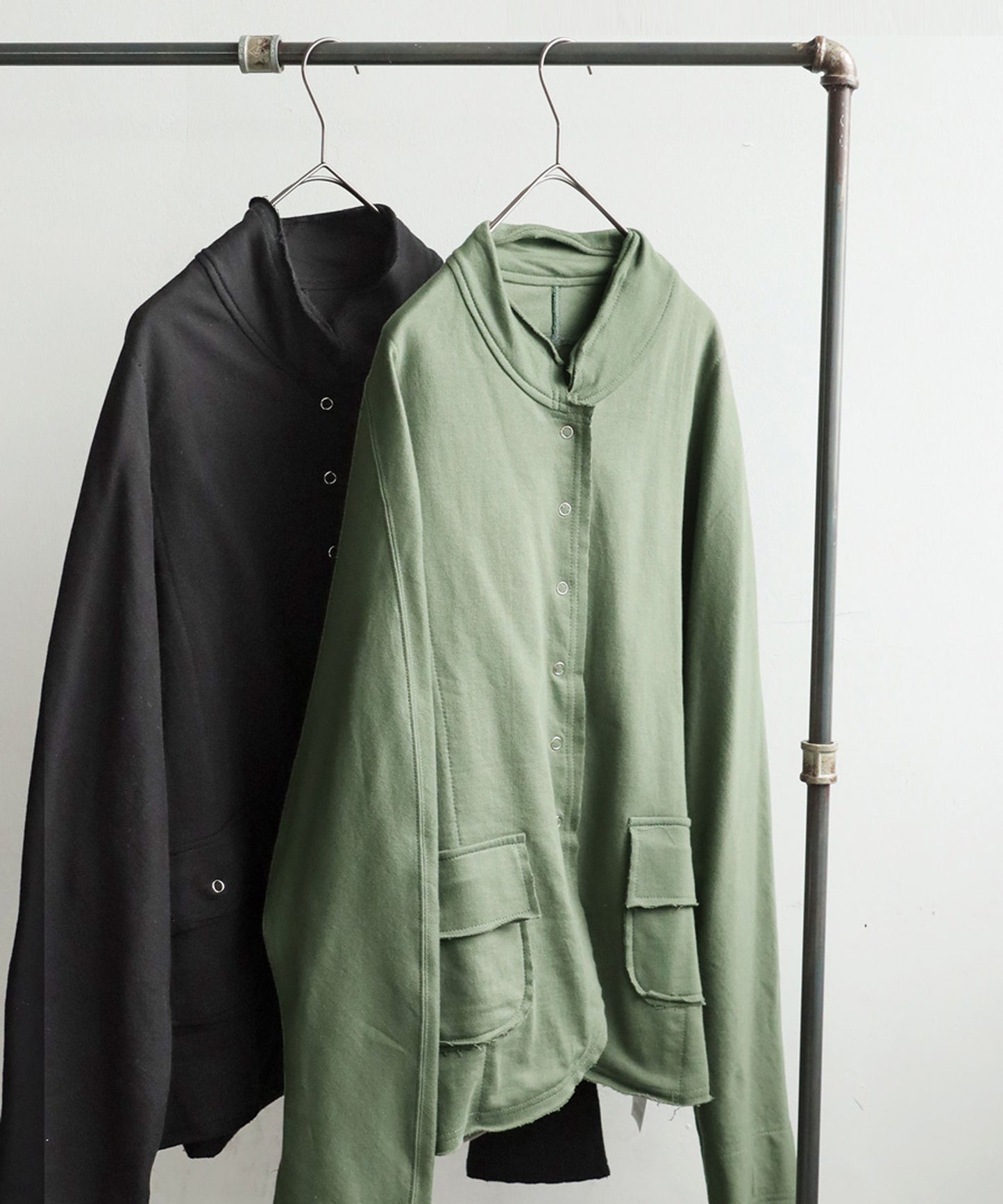 Fleece Stand-Neck Cardigan Ladies