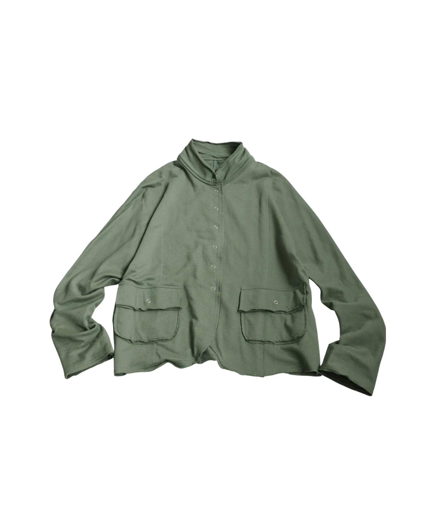 Fleece Stand-Neck Cardigan Ladies