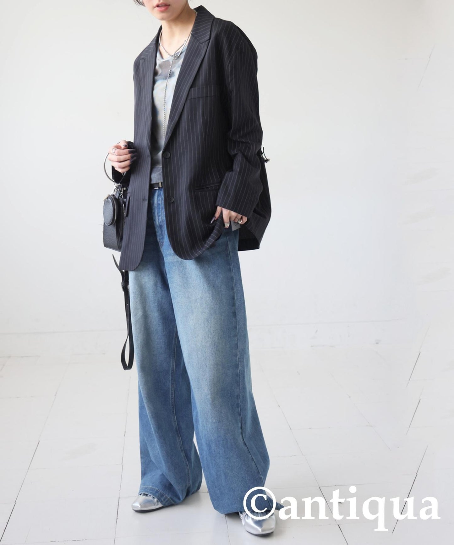 Ladies Striped Design Jacket