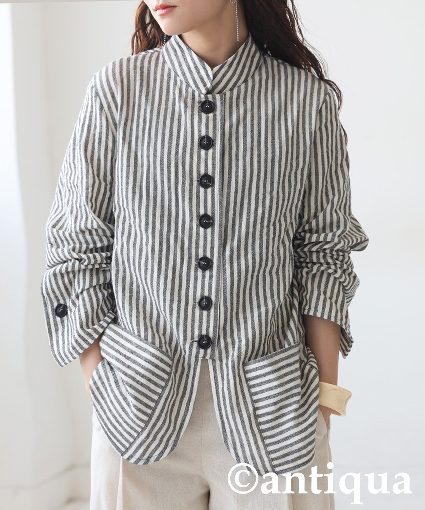 Ladies Striped Design Shirt