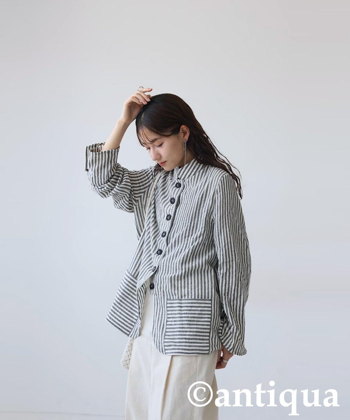 Ladies Striped Design Shirt