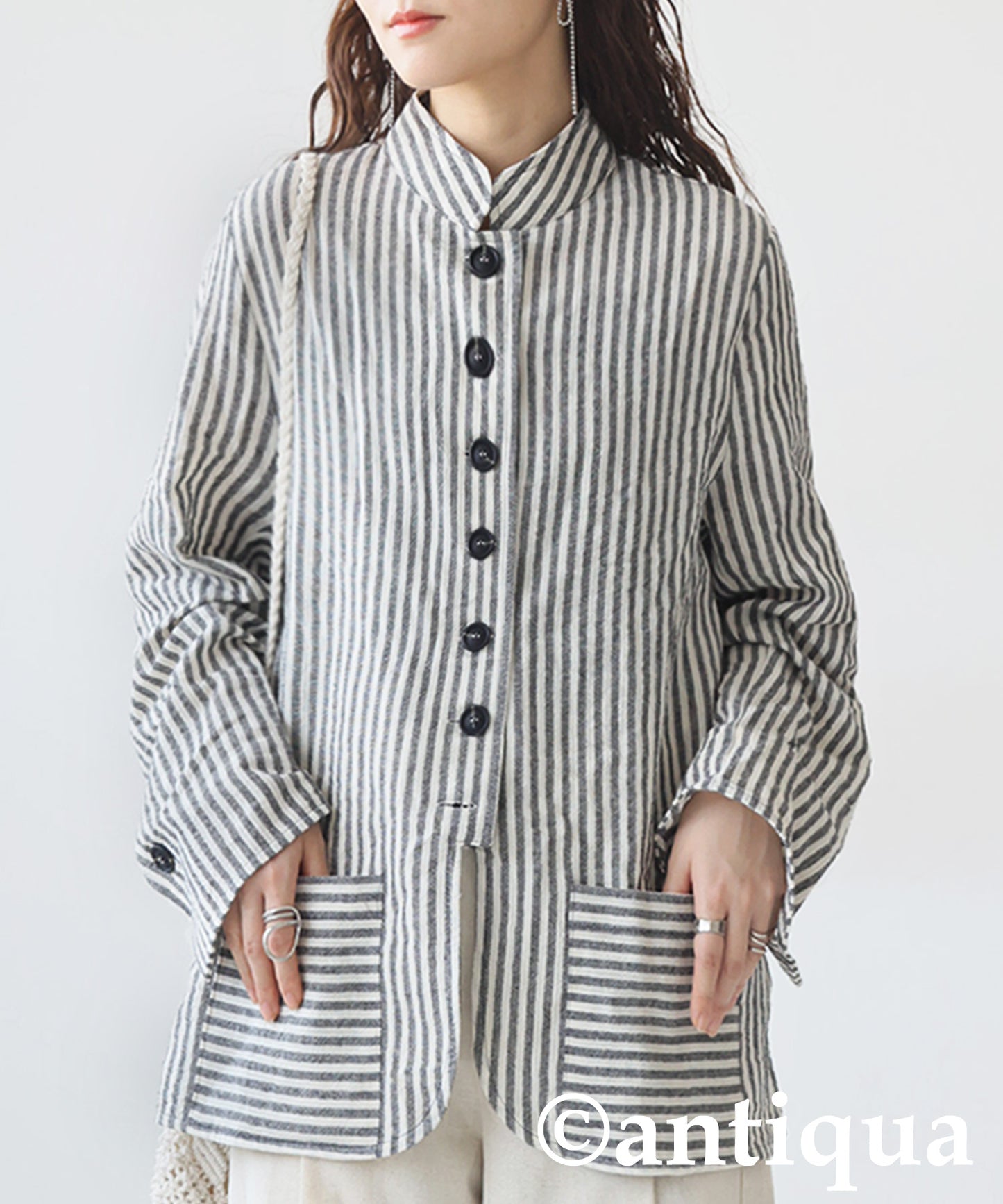 Ladies Striped Design Shirt