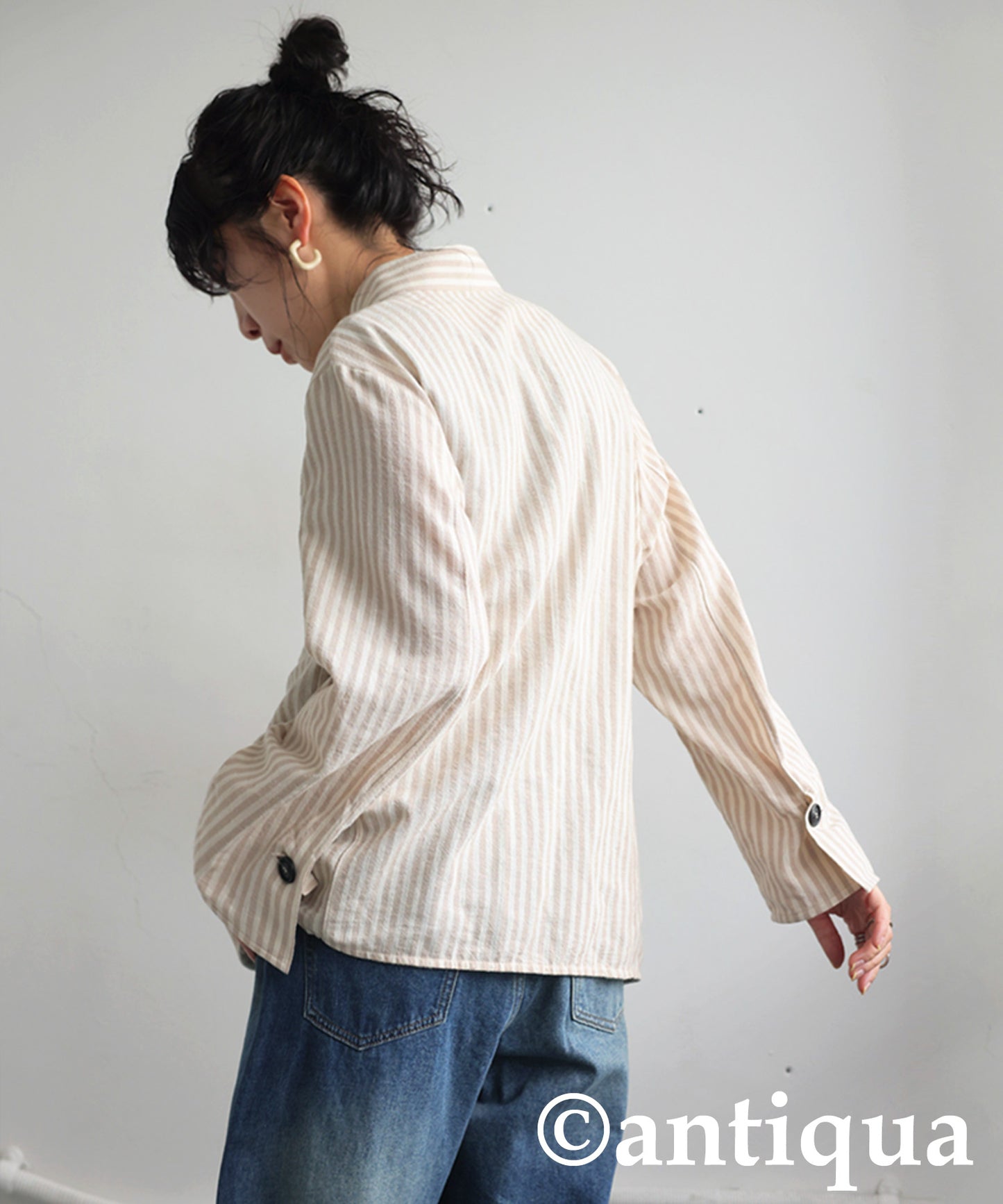 Ladies Striped Design Shirt