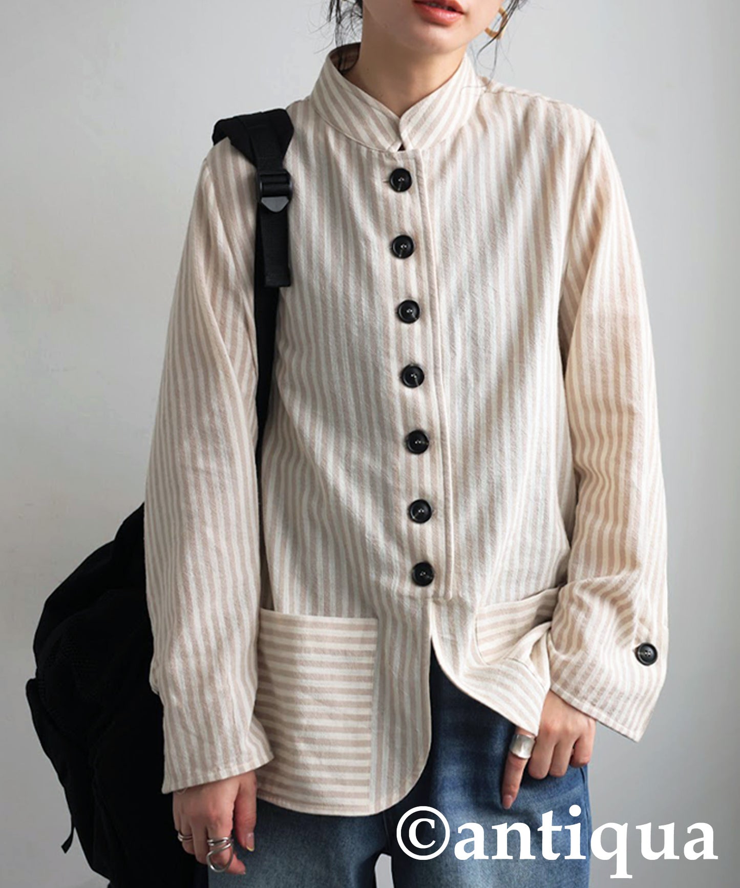 Ladies Striped Design Shirt