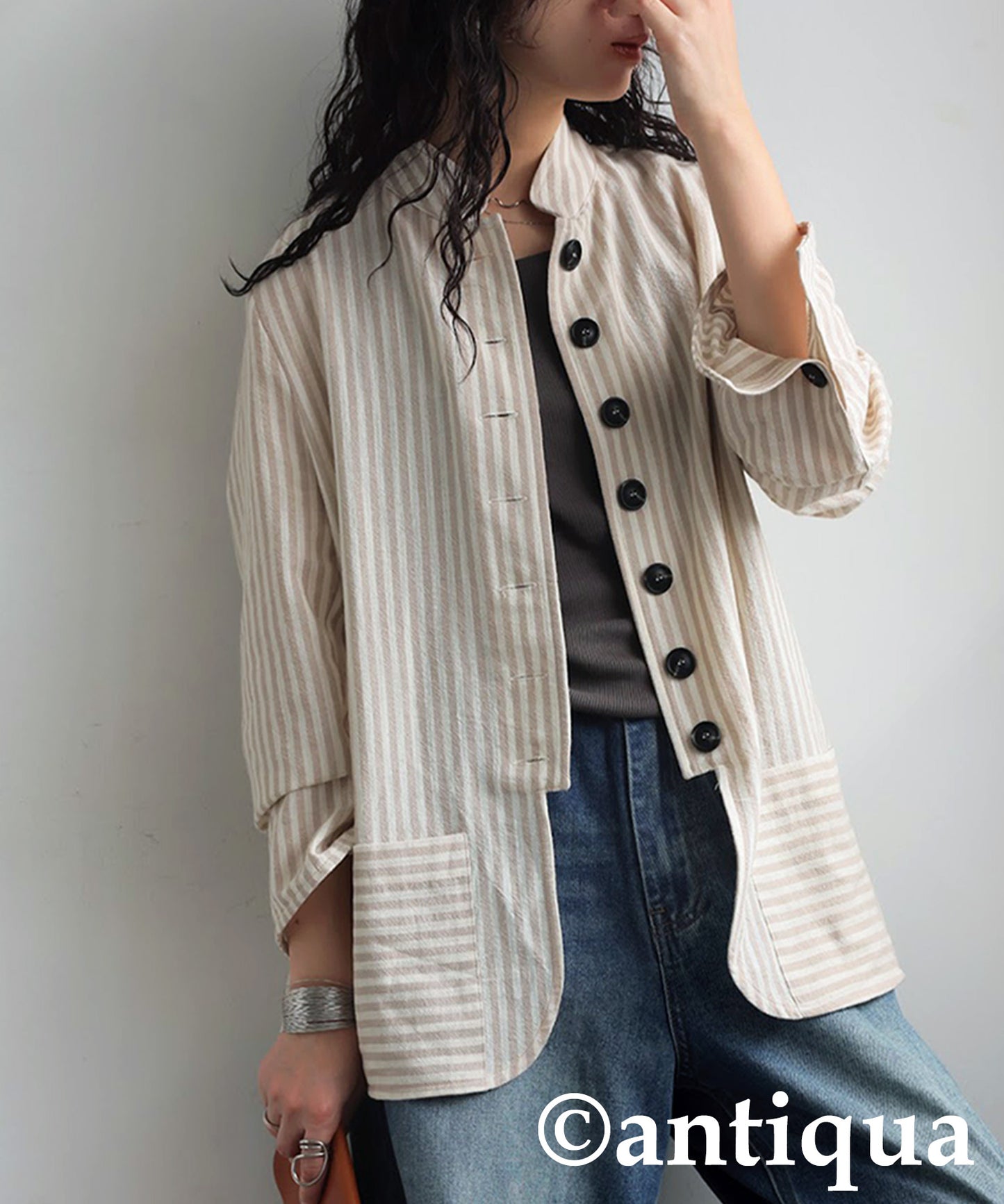 Ladies Striped Design Shirt