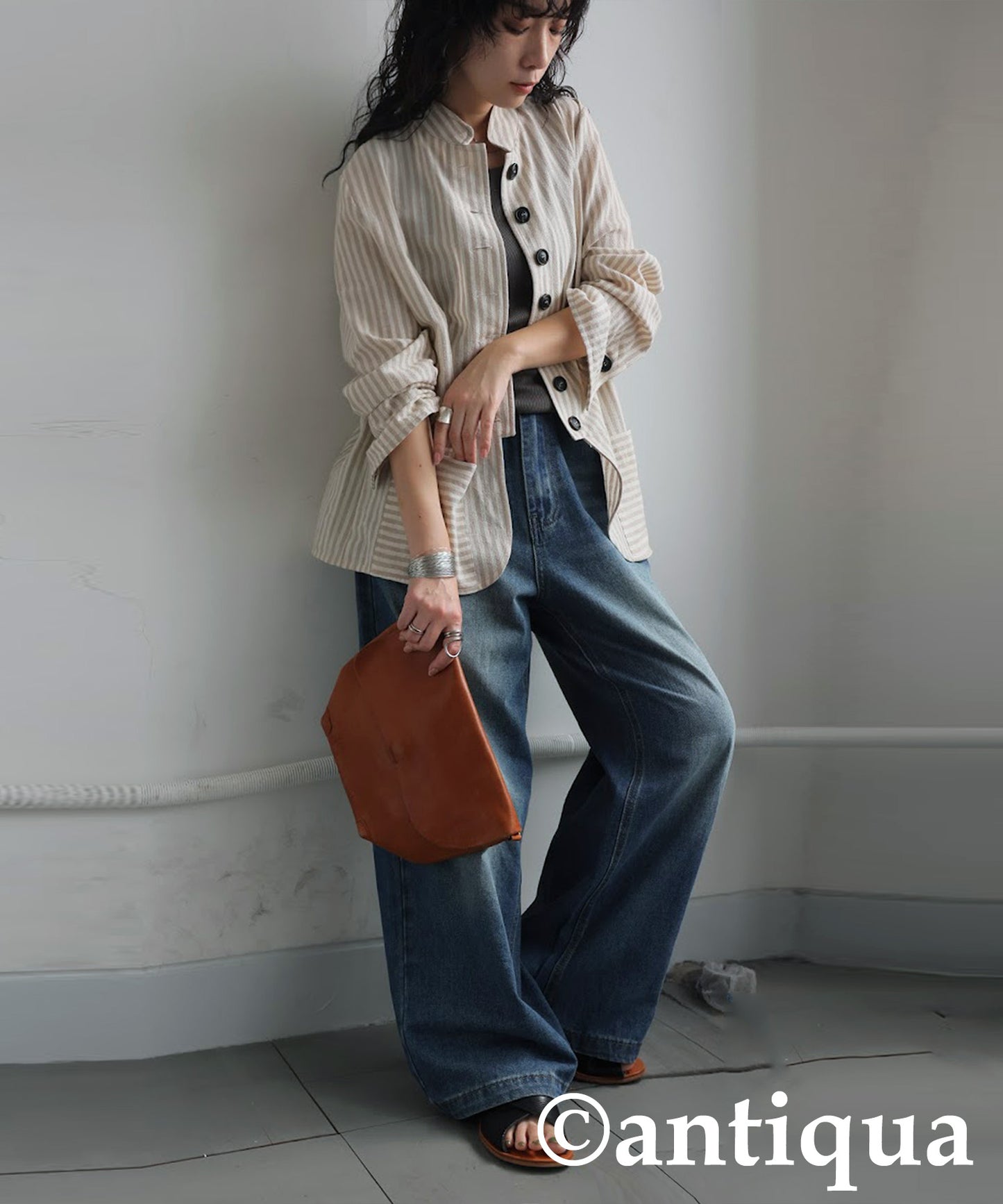 Ladies Striped Design Shirt