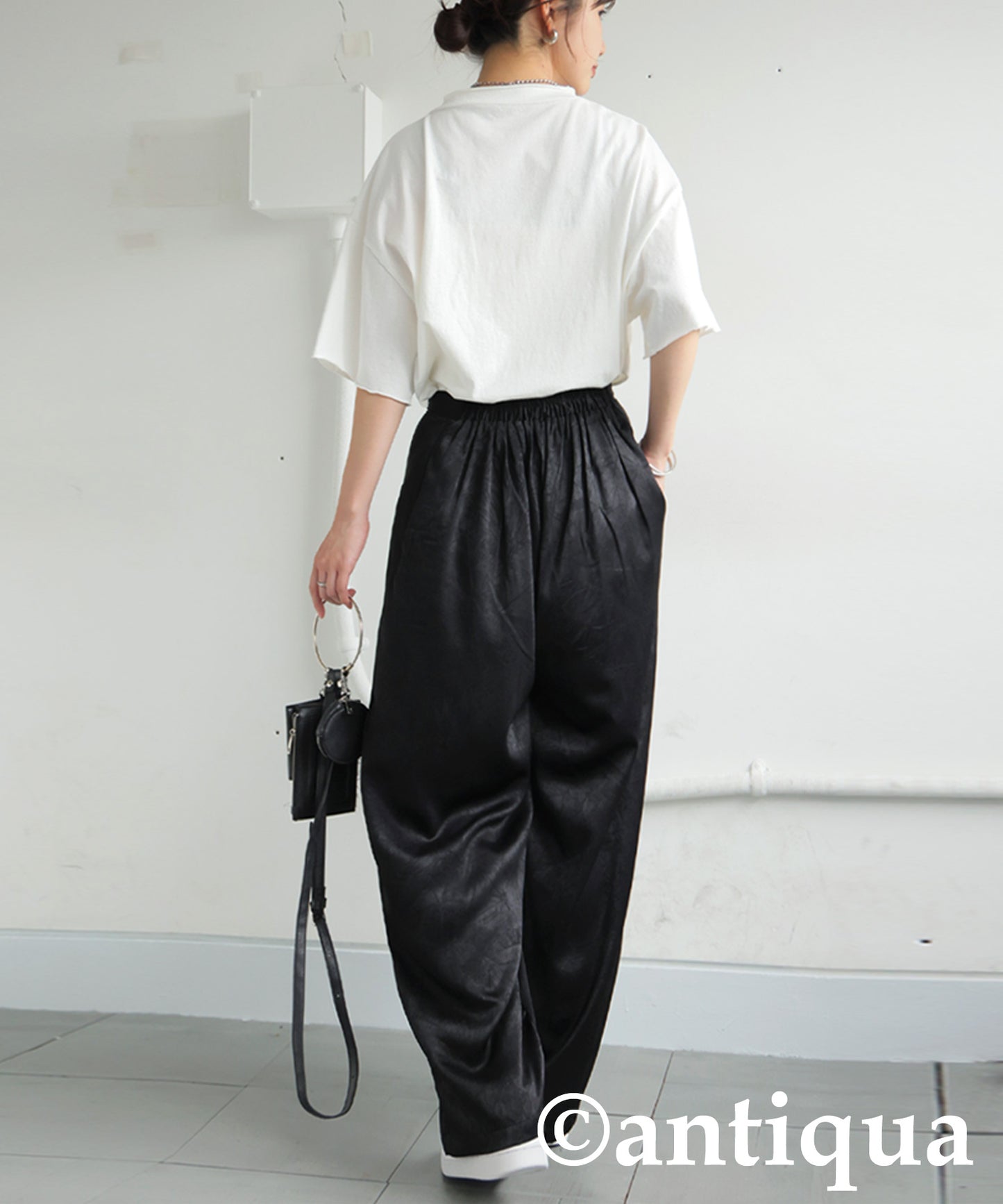 Ladies Matte Satin Pants