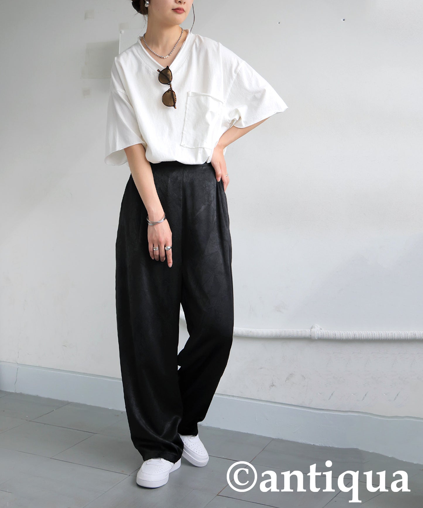 Ladies Matte Satin Pants