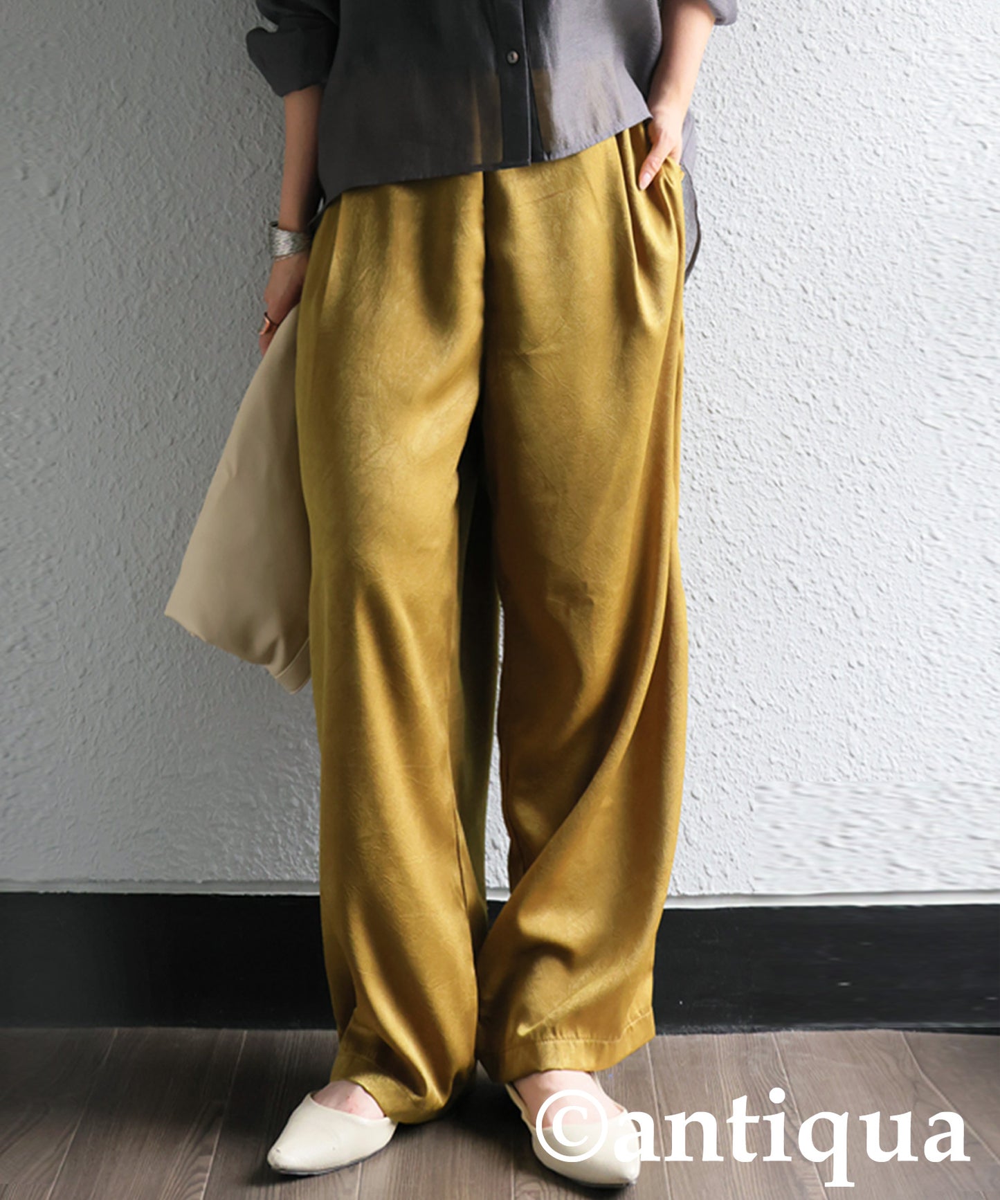 Ladies Matte Satin Pants