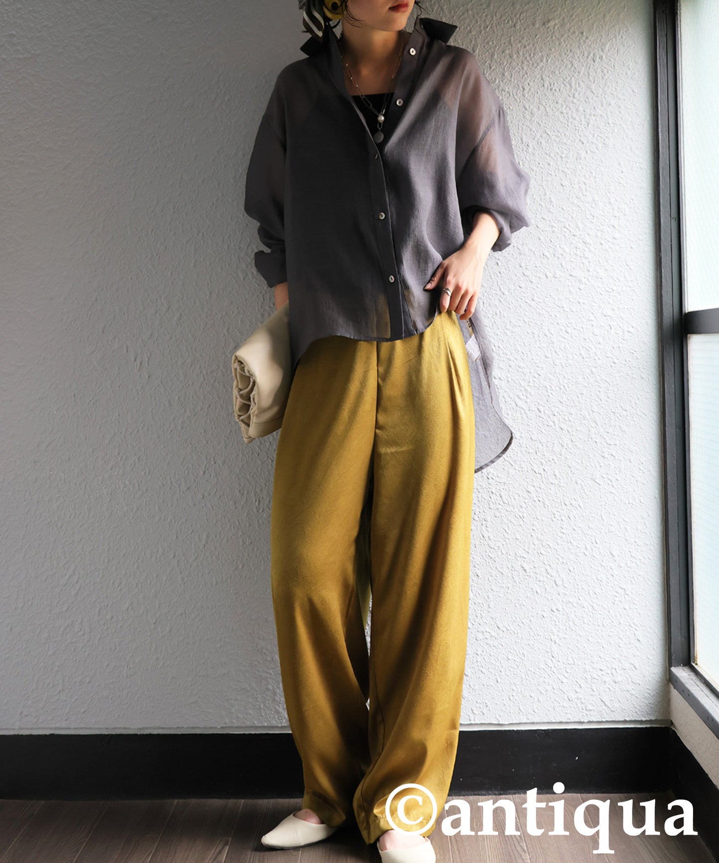 Ladies Matte Satin Pants