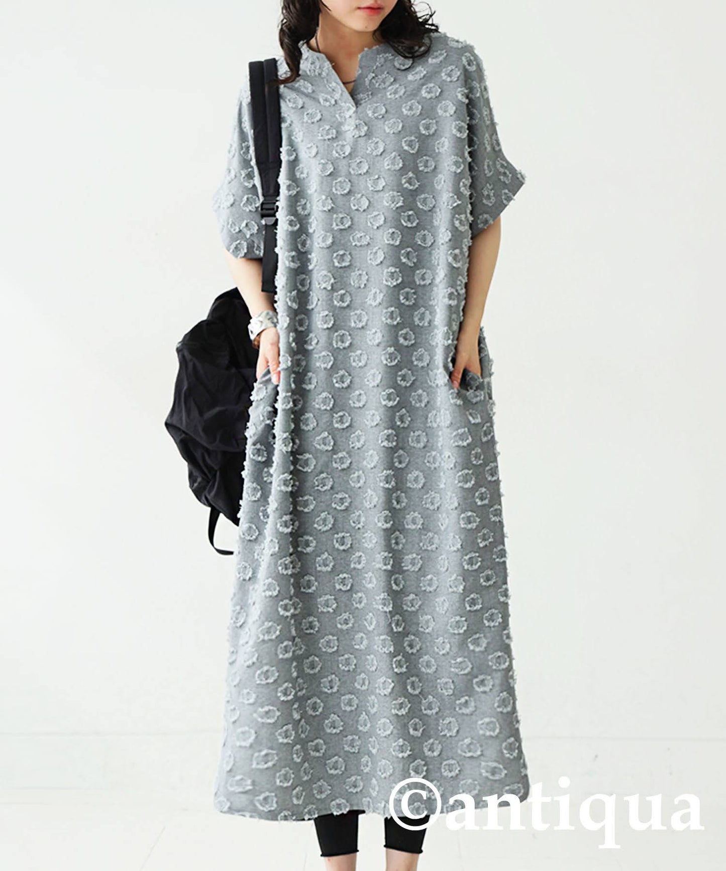 Ladies Fringe Dot Dress