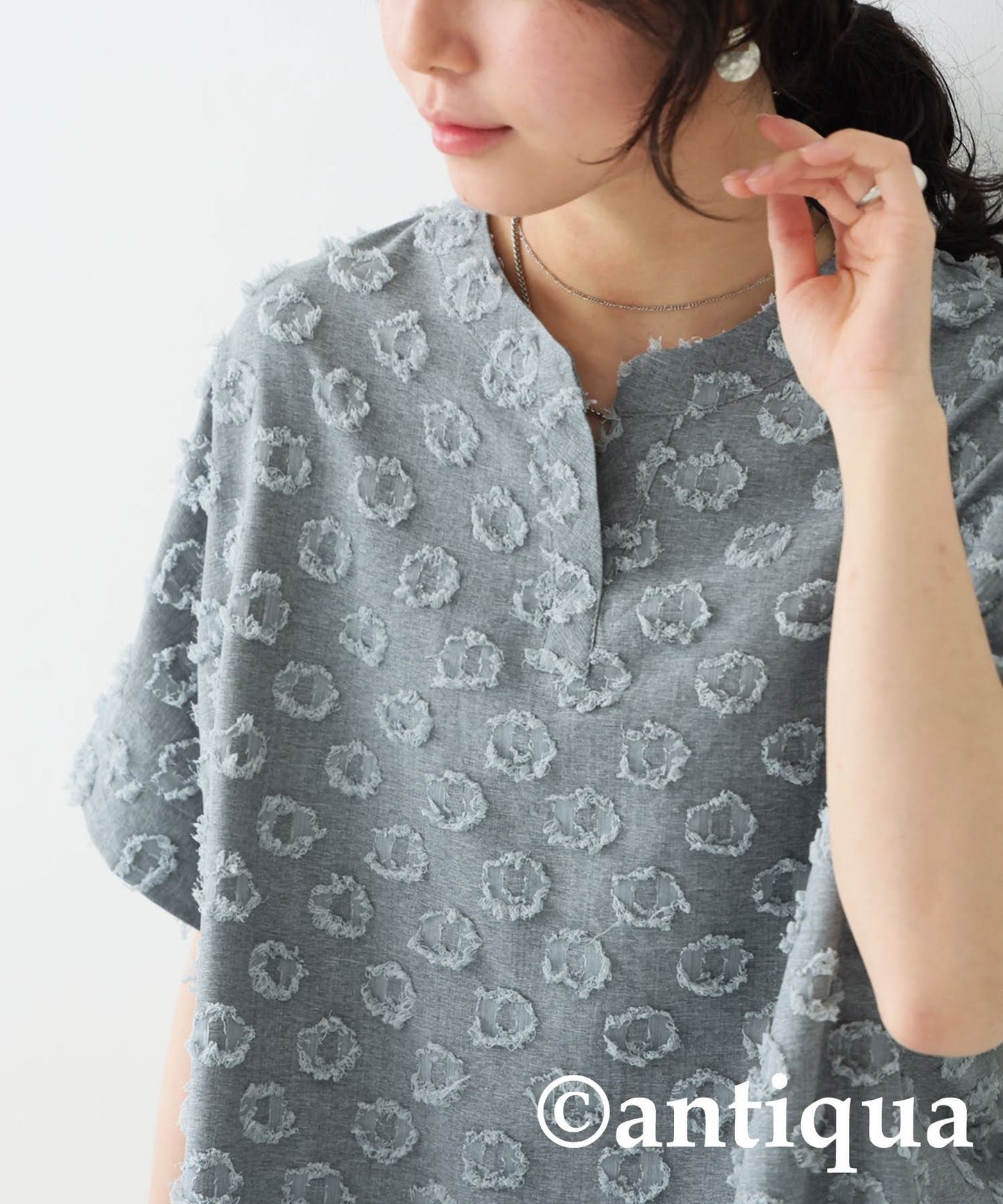 Ladies Fringe Dot Dress