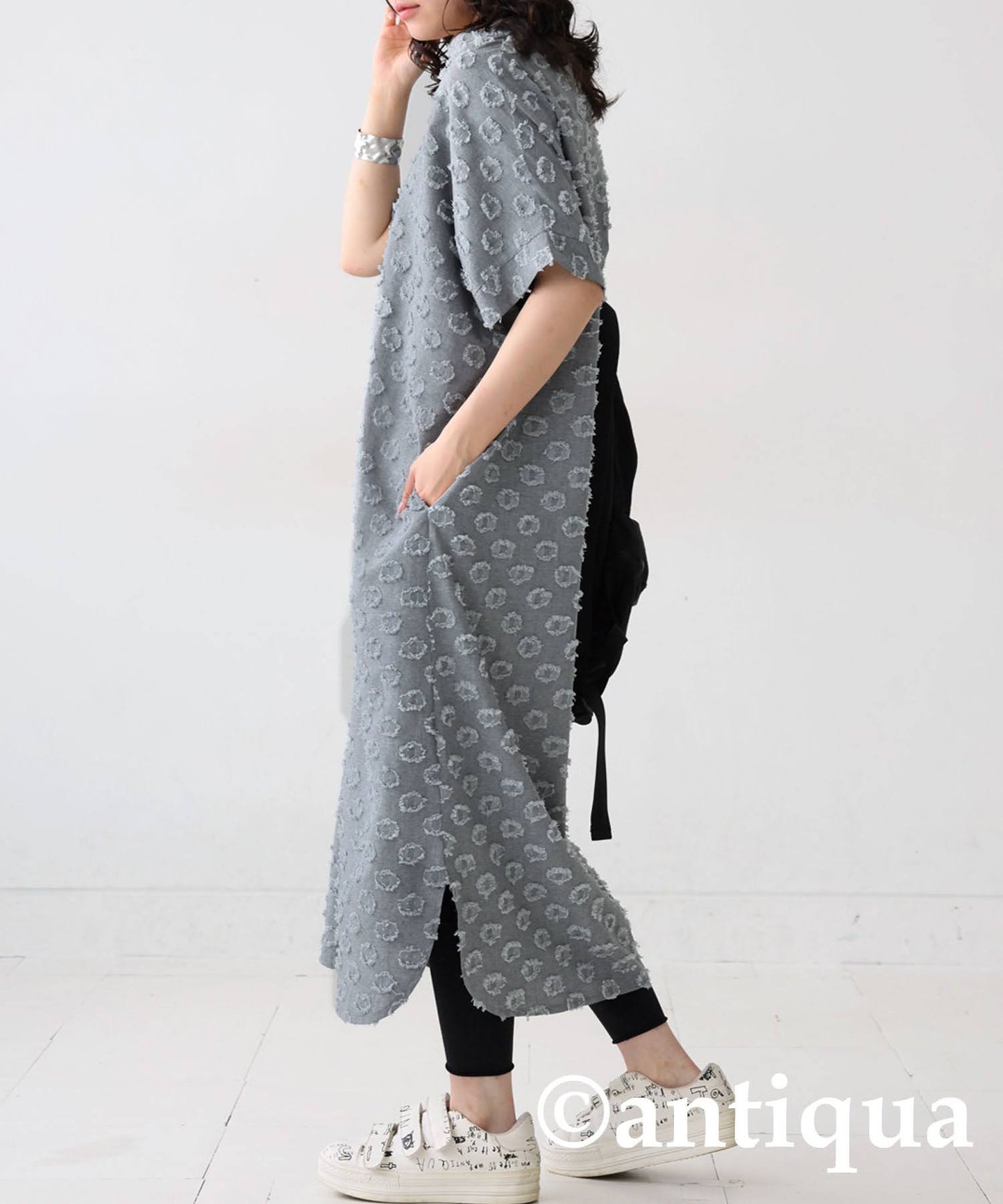 Ladies Fringe Dot Dress