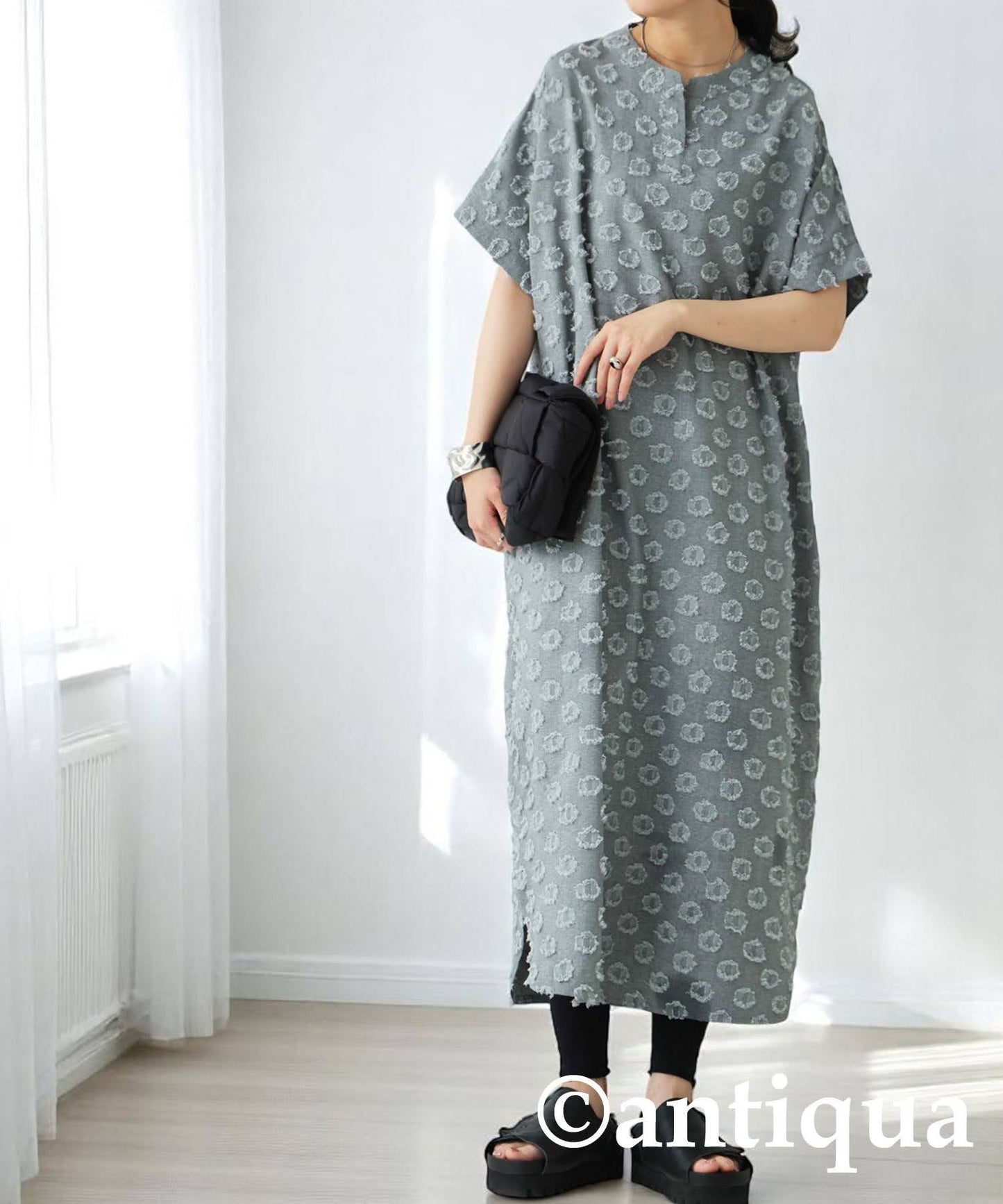 Ladies Fringe Dot Dress