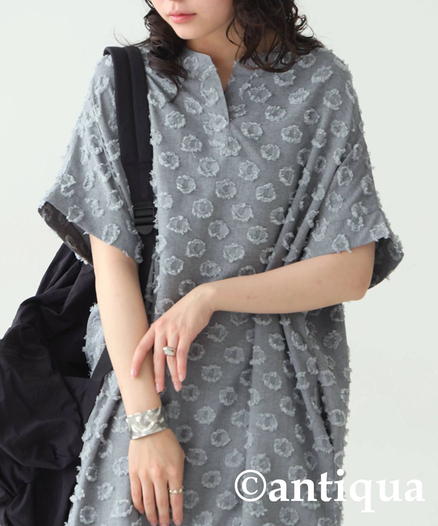 Ladies Fringe Dot Dress