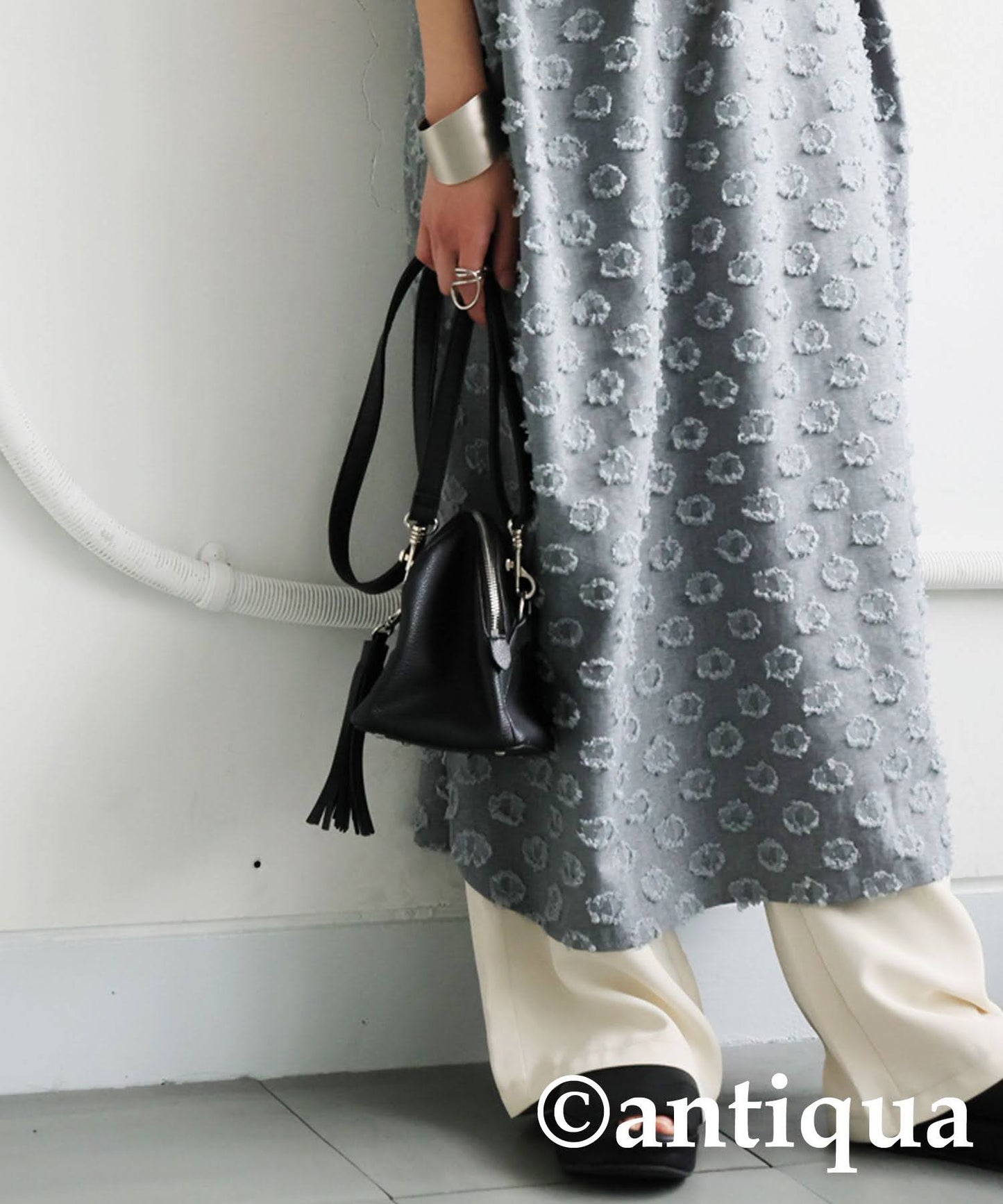 Ladies Fringe Dot Dress