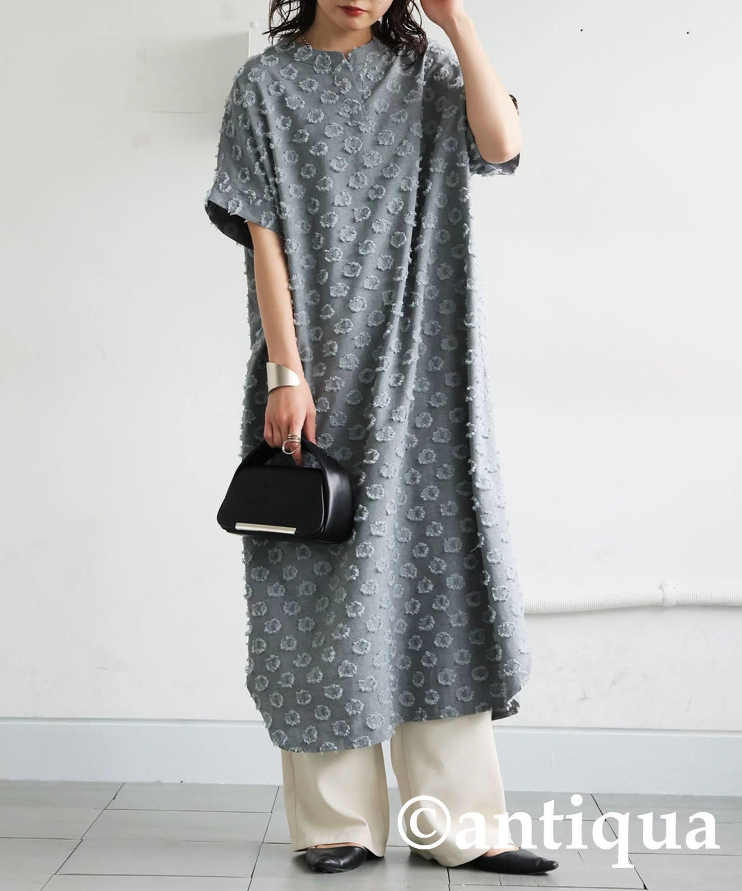 Ladies Fringe Dot Dress