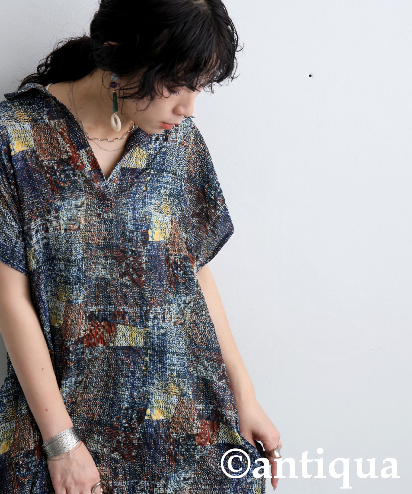 Ladies Art Print Skipper Dress