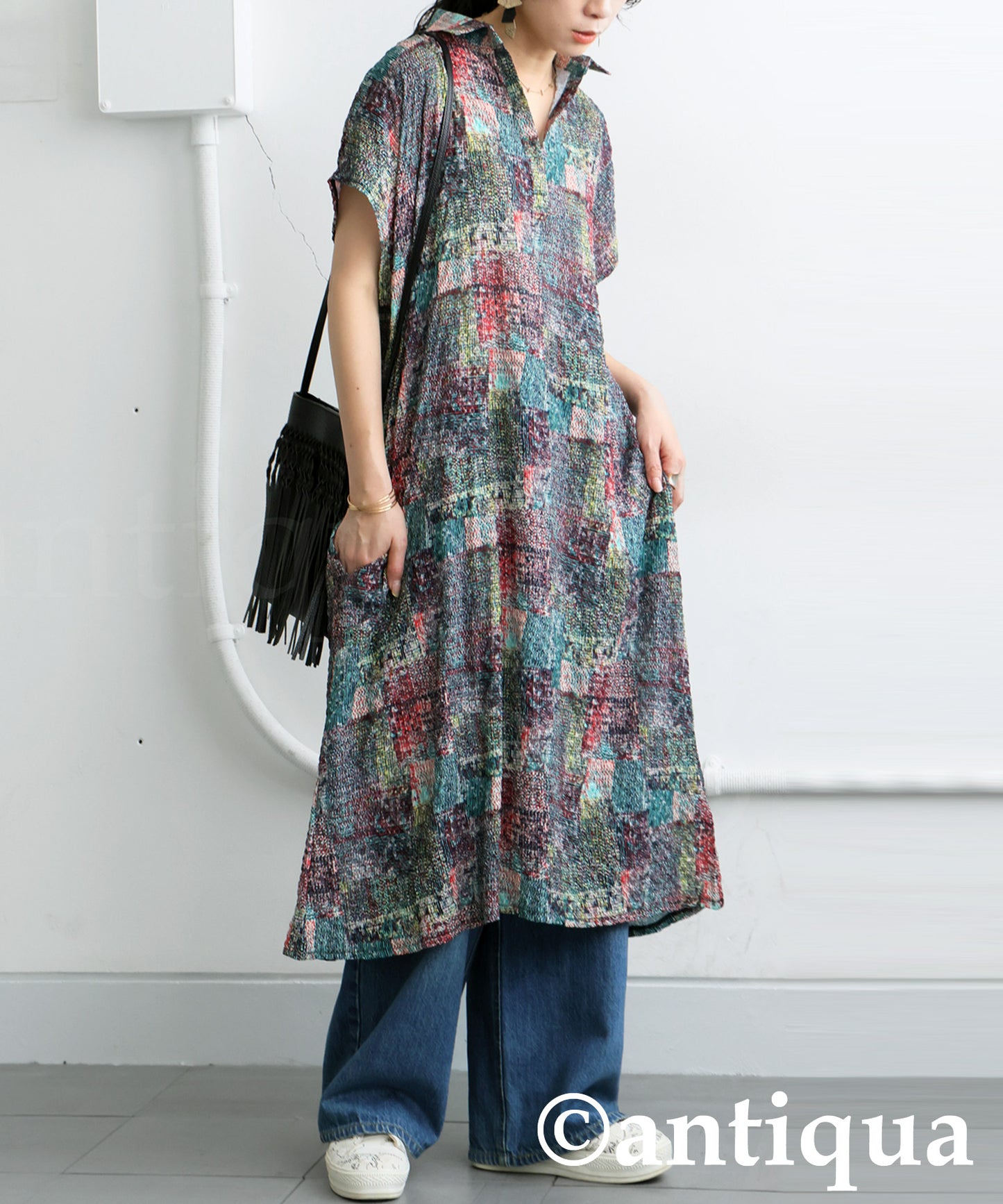 Ladies Art Print Skipper Dress