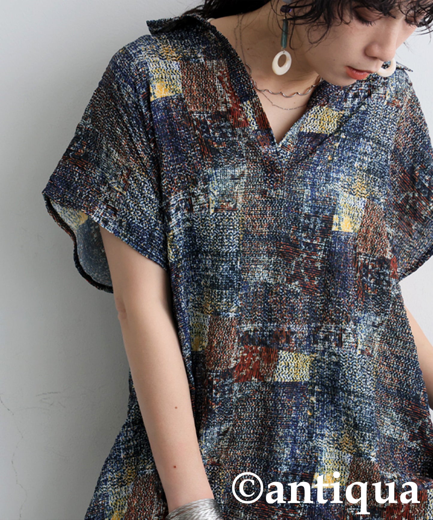 Ladies Art Print Skipper Dress