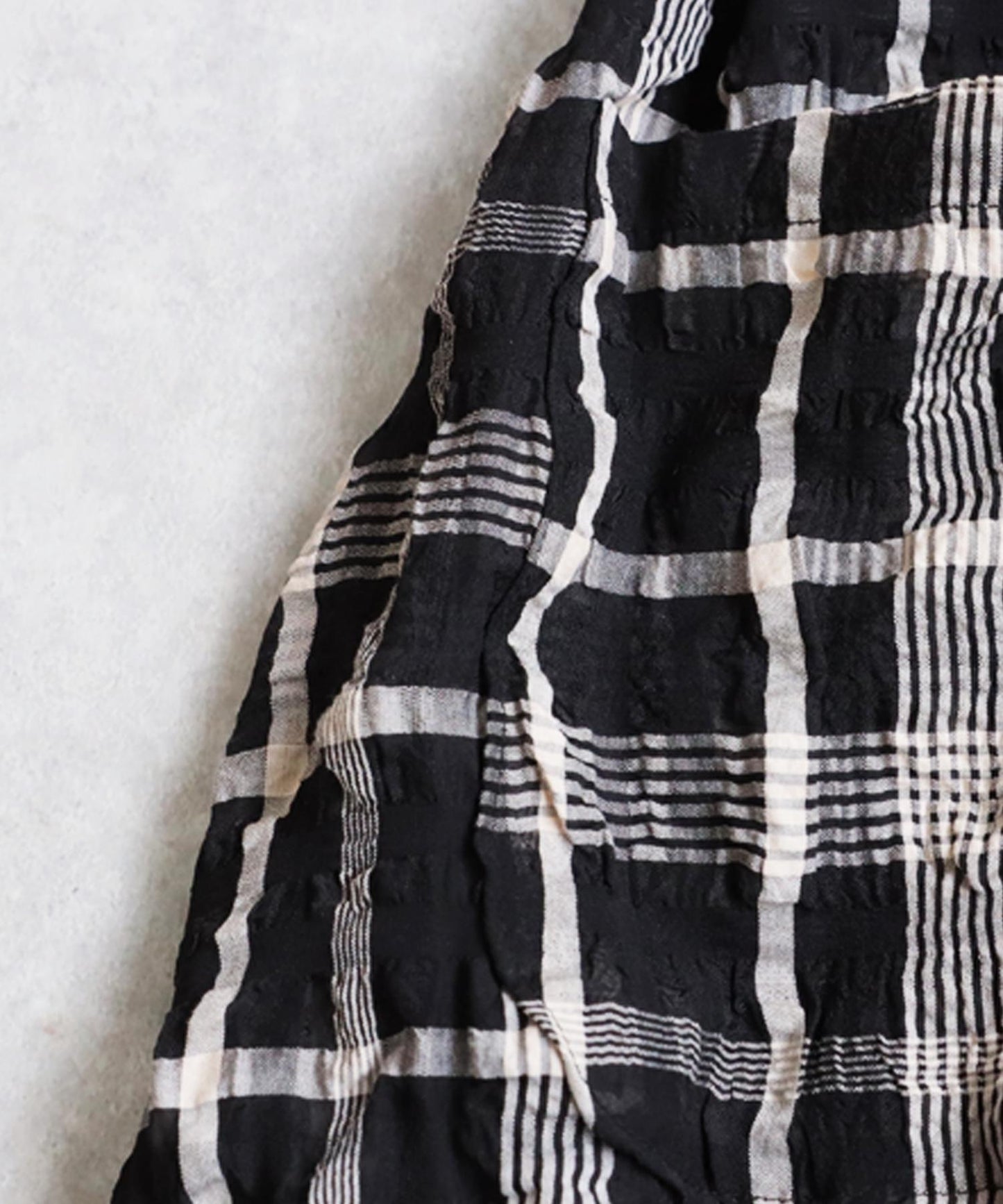 Ladies Asymmetrical Checked Dress