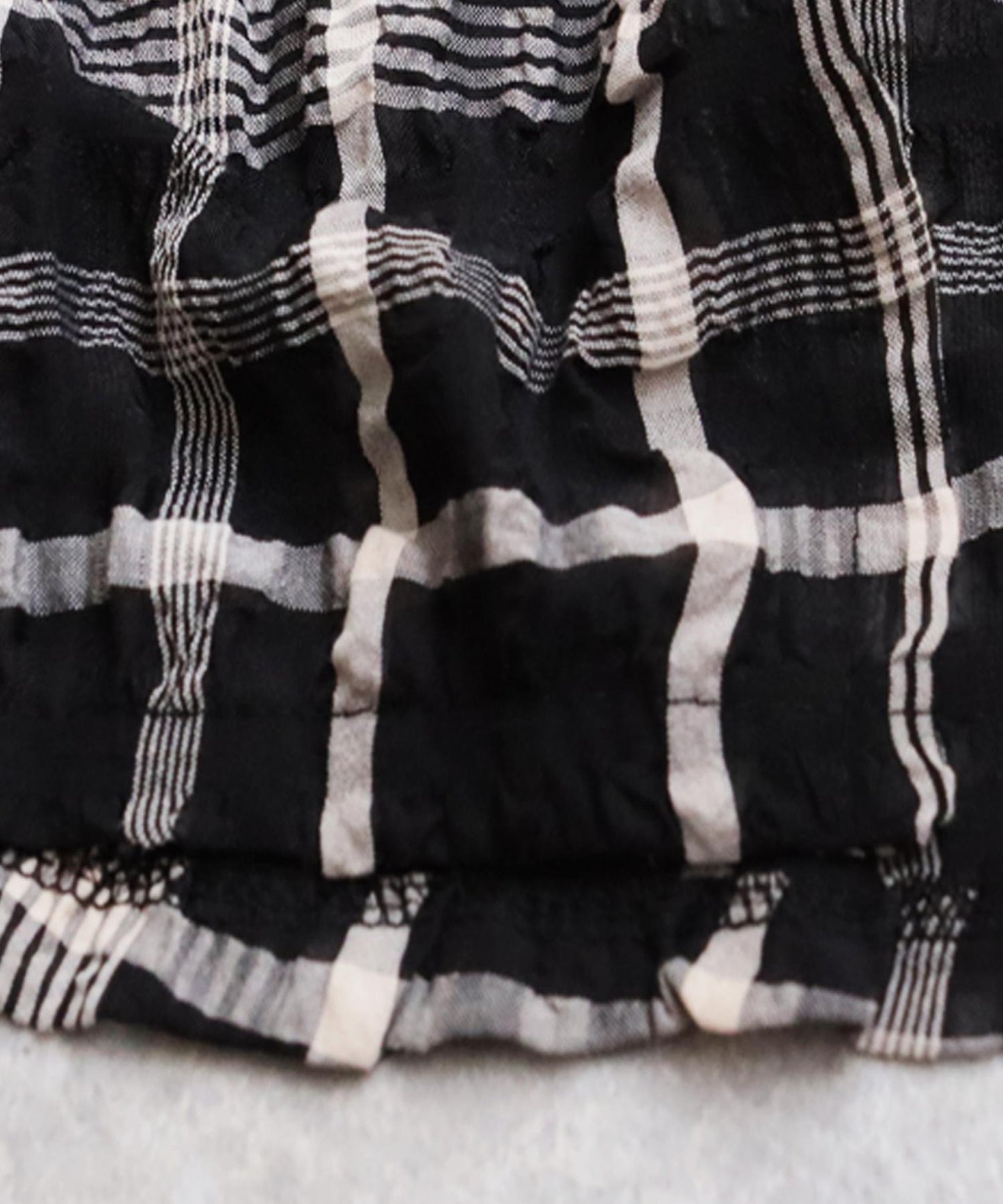 Ladies Asymmetrical Checked Dress