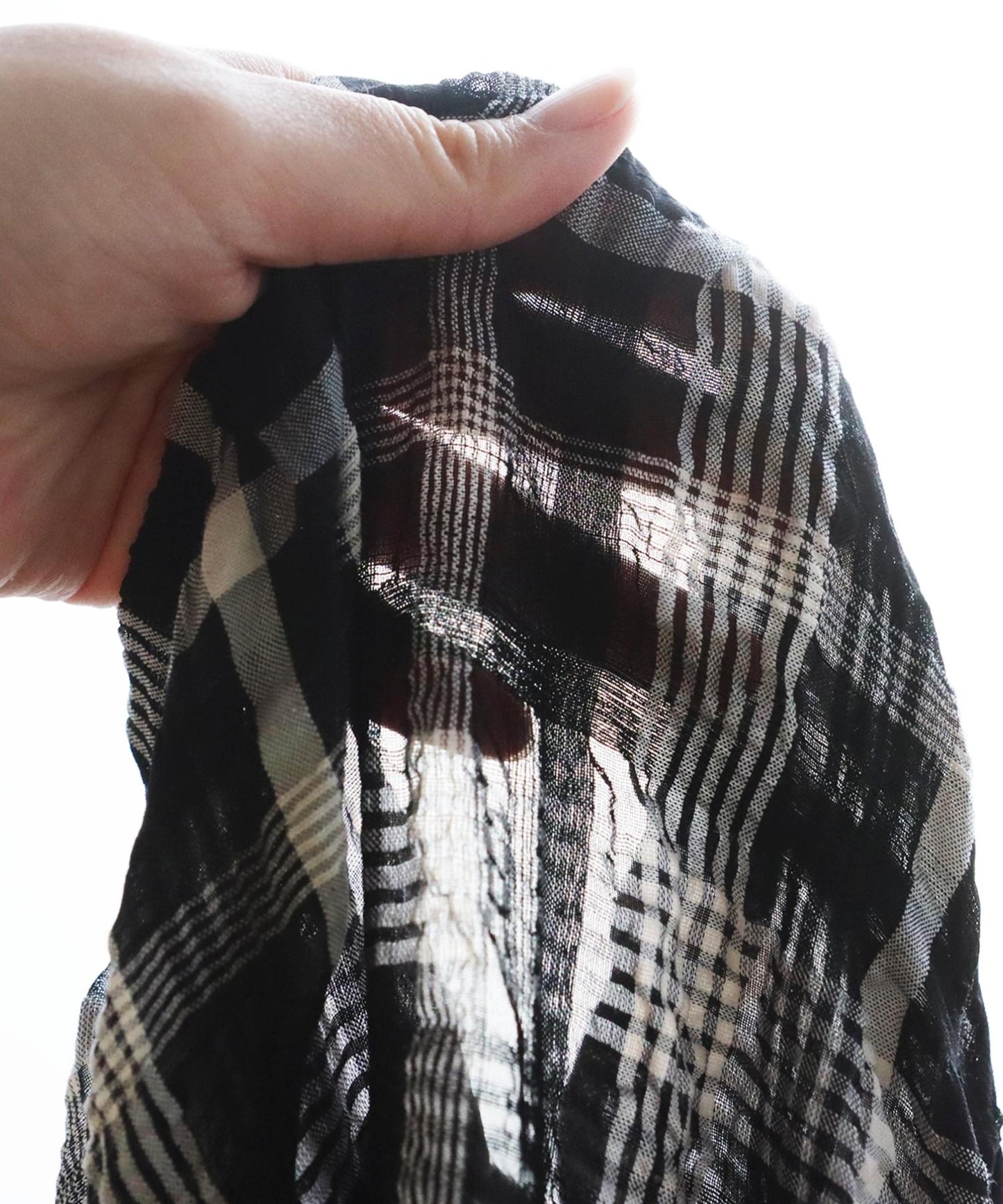 Ladies Asymmetrical Checked Dress