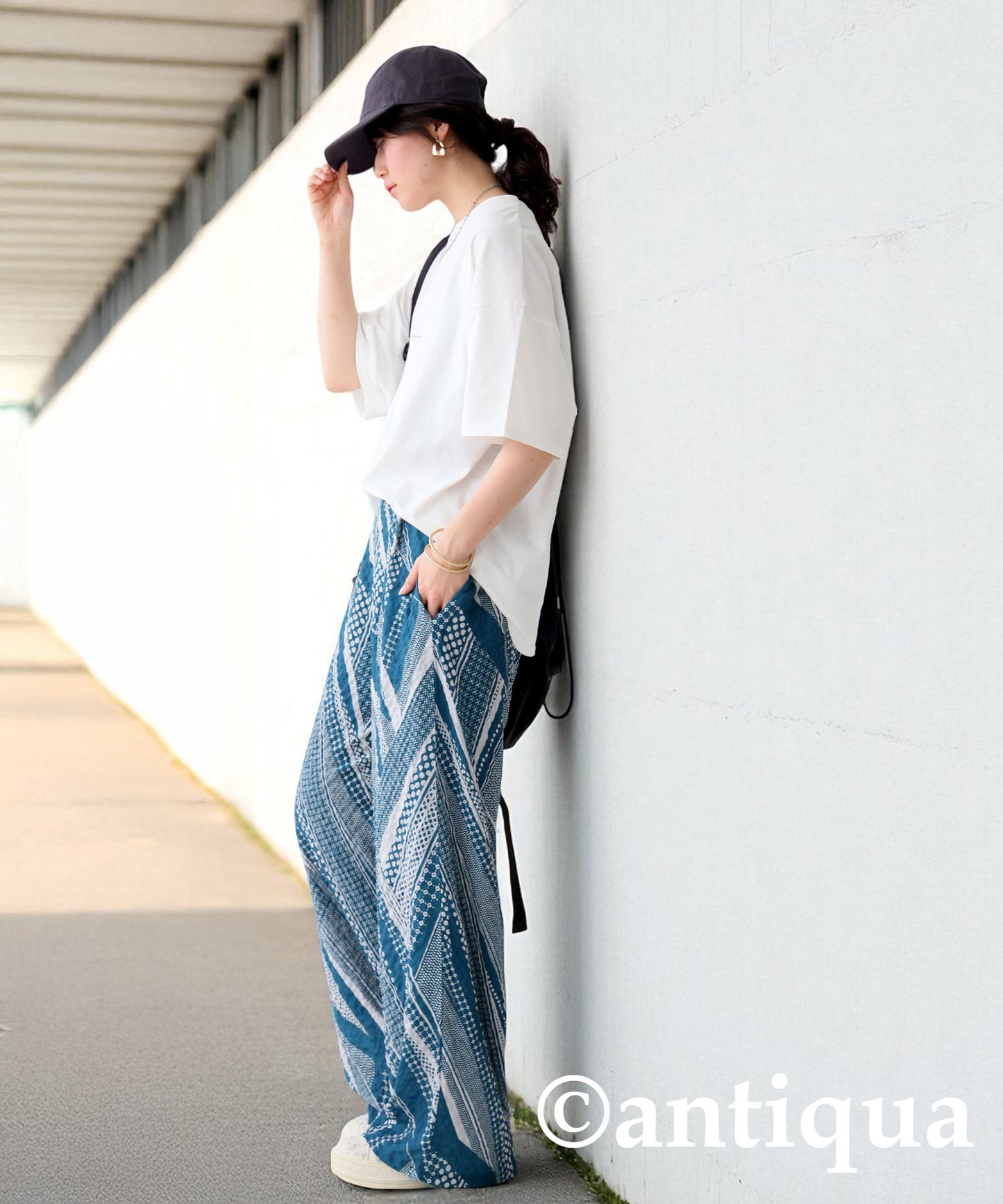 Ladies Retro Dot Straight Pants