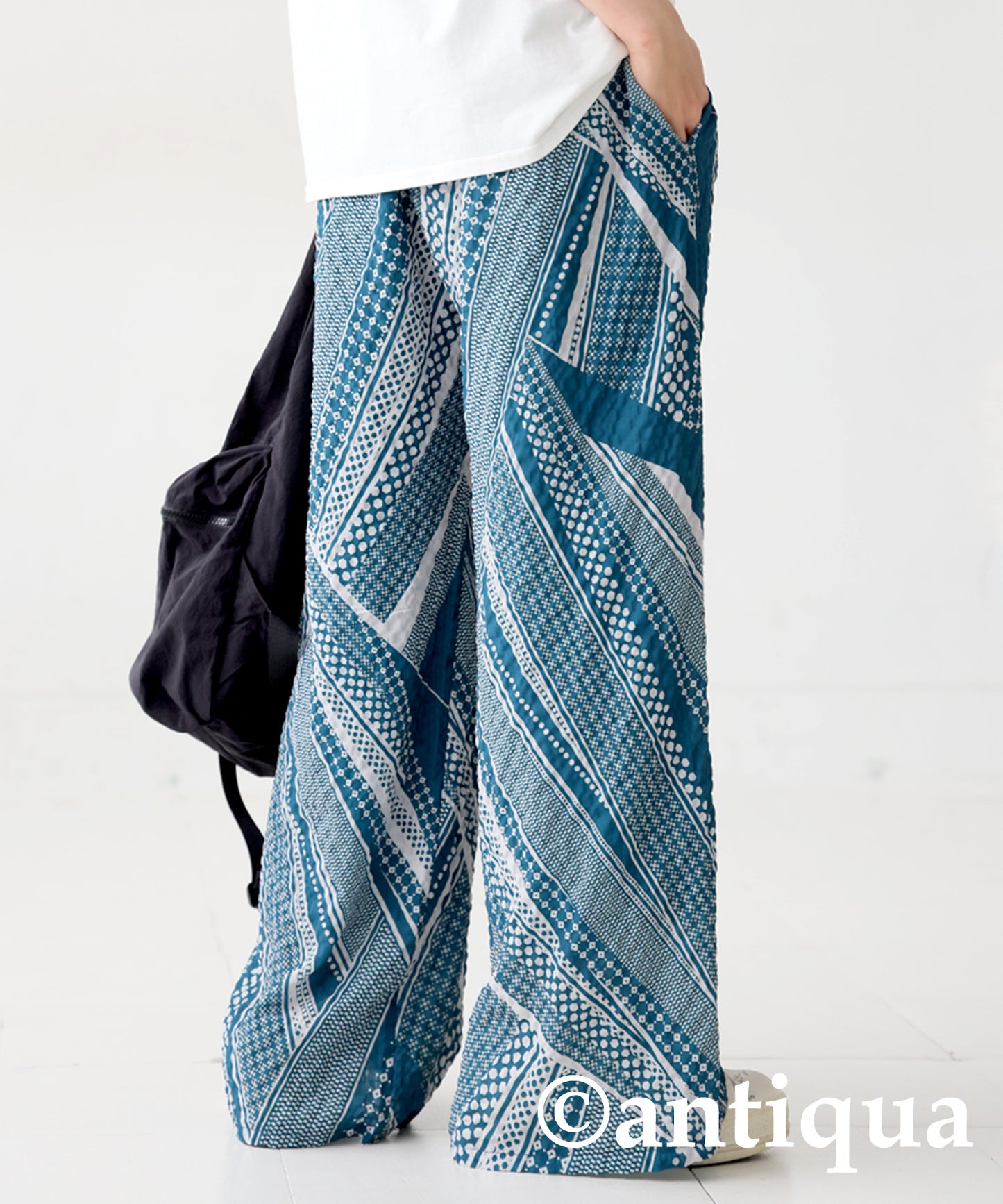 Ladies Retro Dot Straight Pants