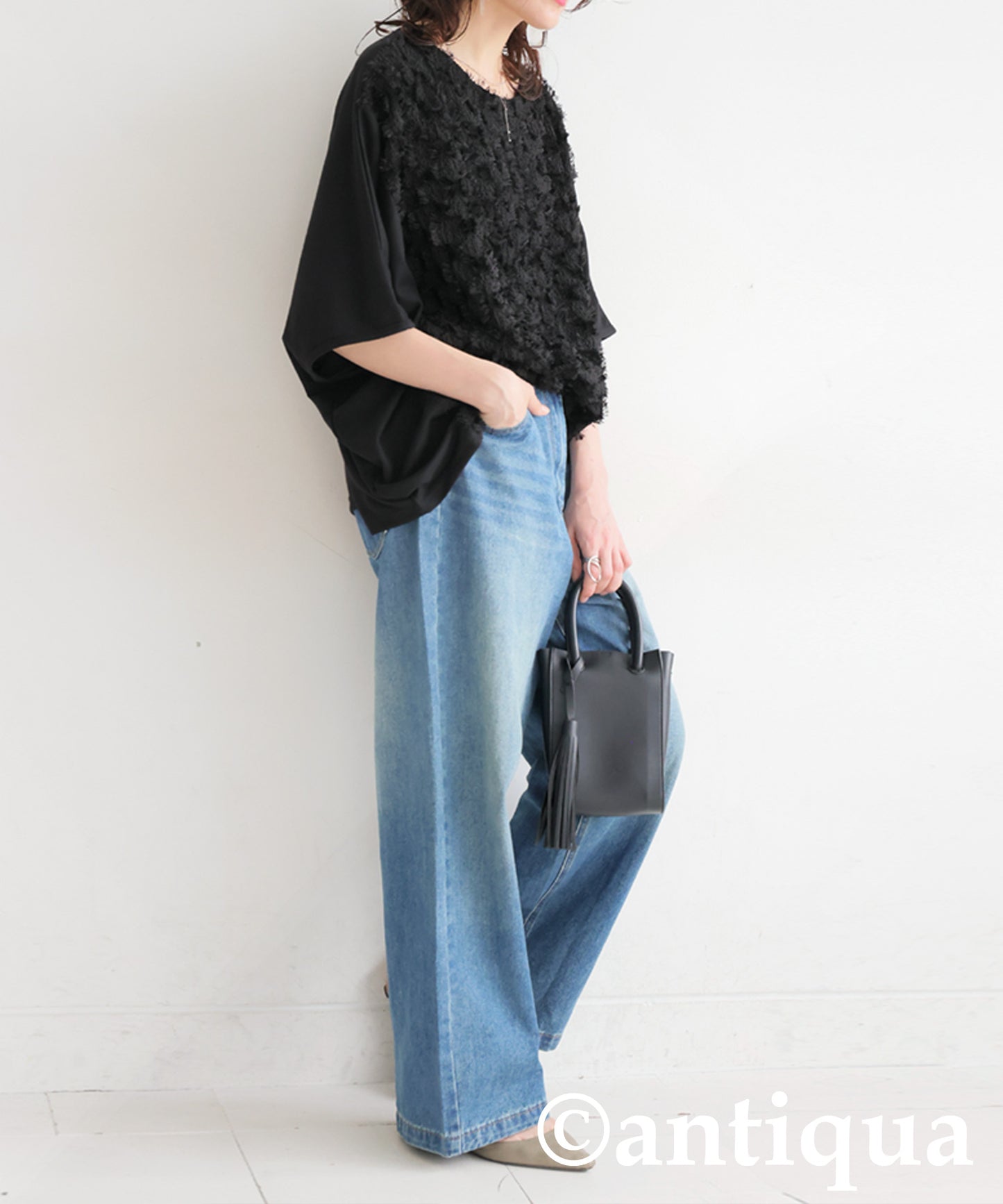 Ladies Fringe Dolman Top