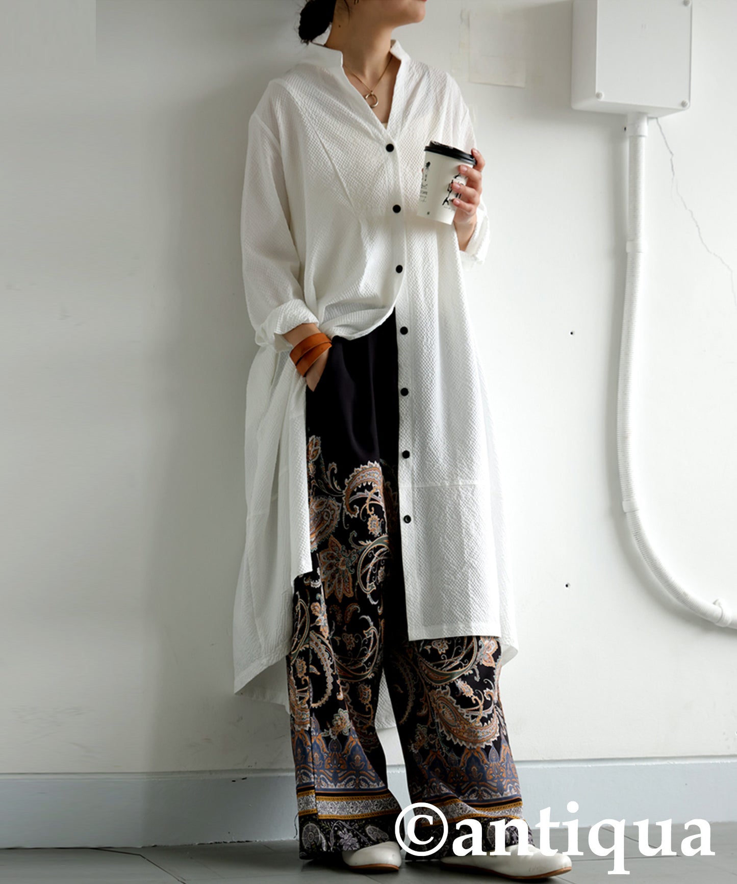 Ladies Paisley Wide Pants